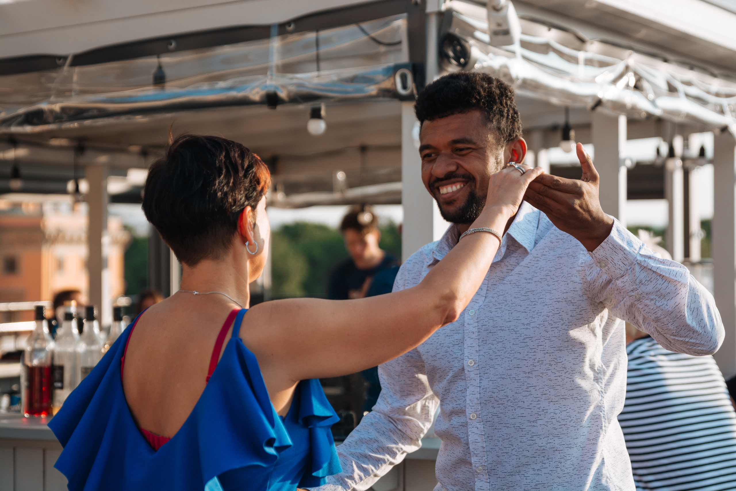 отель Оболенский Андрэ Атибайеба Ресторан L`eclat терраса танец бачата мастер-класс репортажная съёмка мероприятий