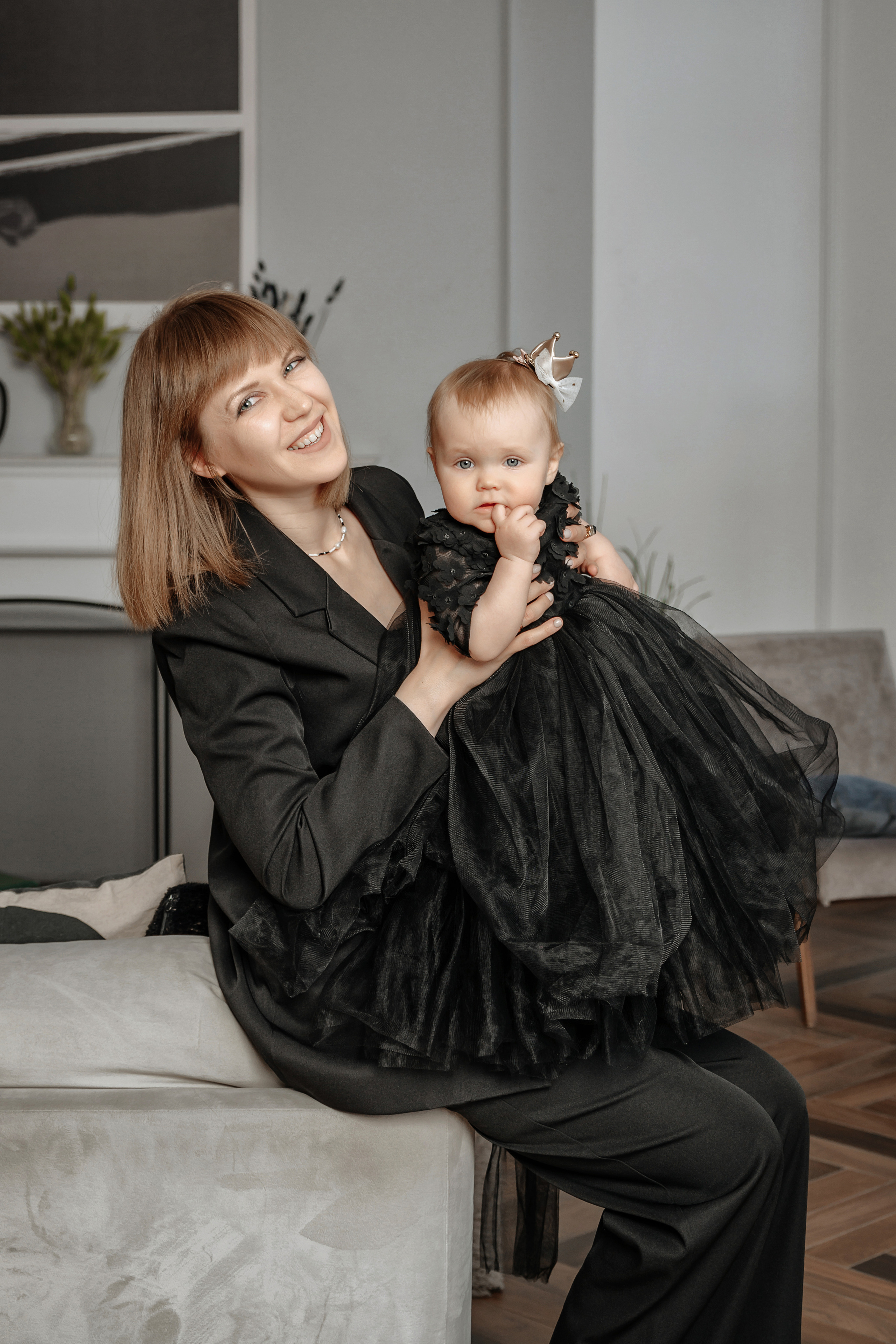 Семейная фотосессия для Ольги в фотостудии. Портретный фотограф в Санкт-Петербурге Дмитриева Наталия