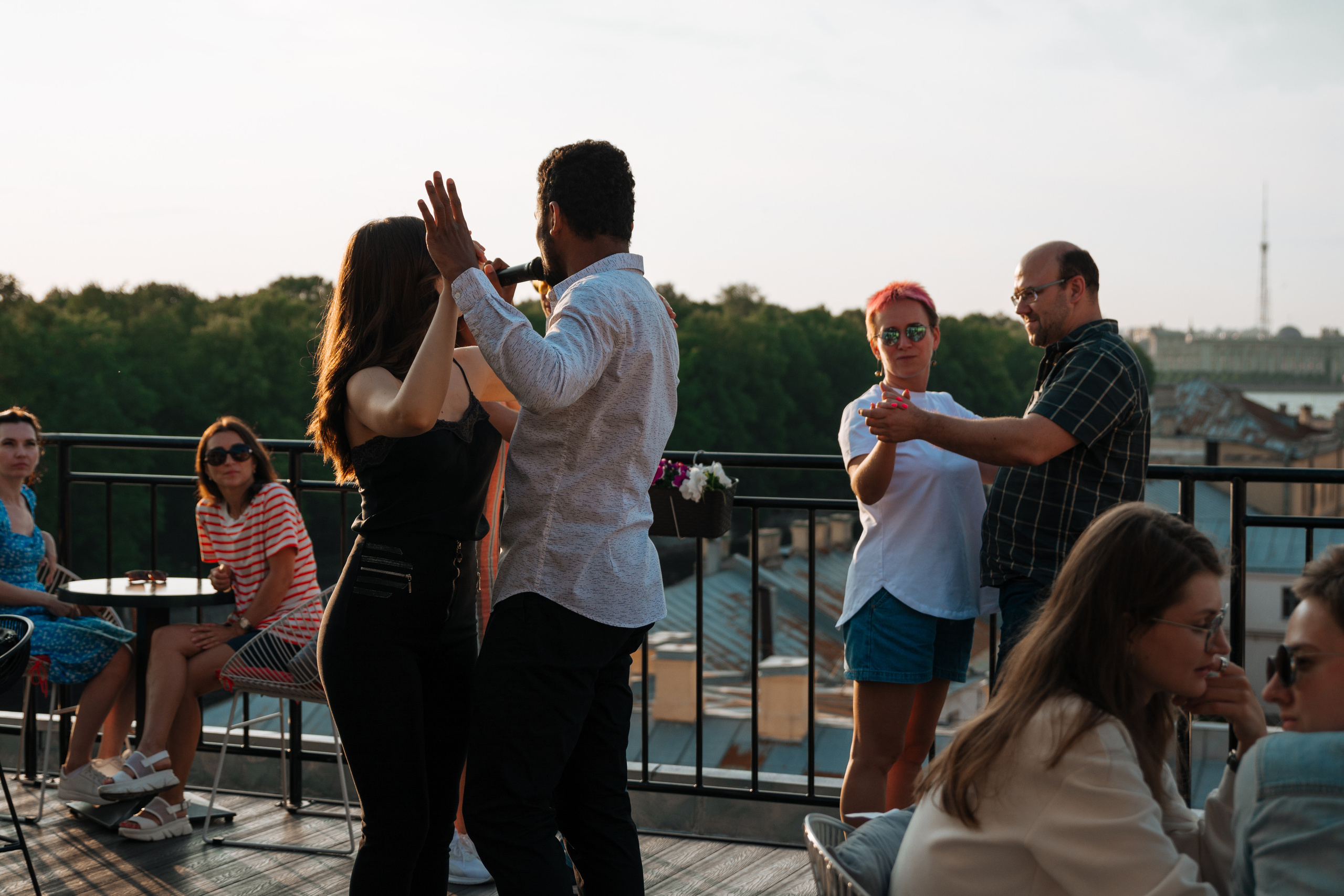 отель Оболенский Андрэ Атибайеба Ресторан L`eclat терраса танец бачата мастер-класс репортажная съёмка мероприятий