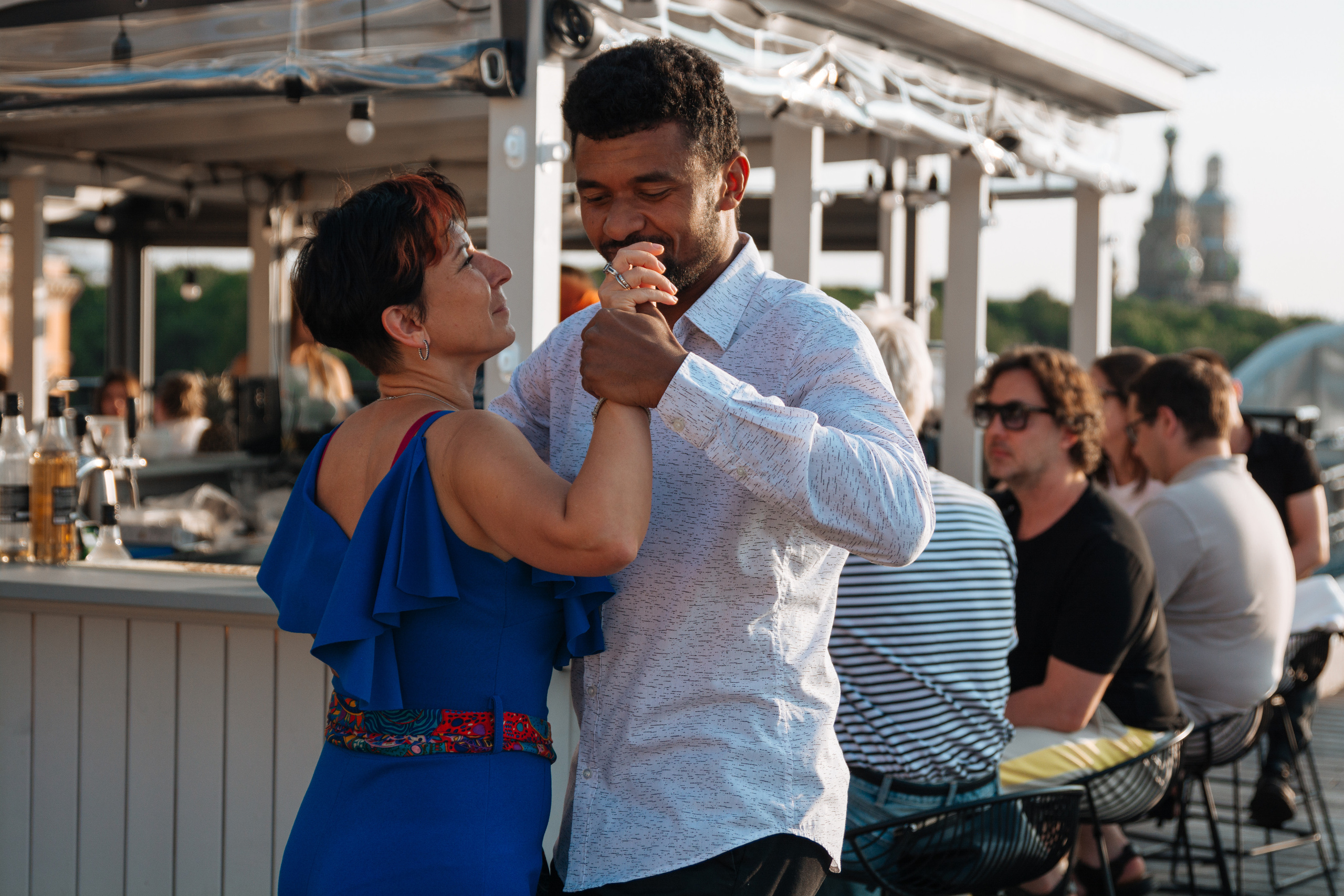 отель Оболенский Андрэ Атибайеба Ресторан L`eclat терраса танец бачата мастер-класс репортажная съёмка мероприятий