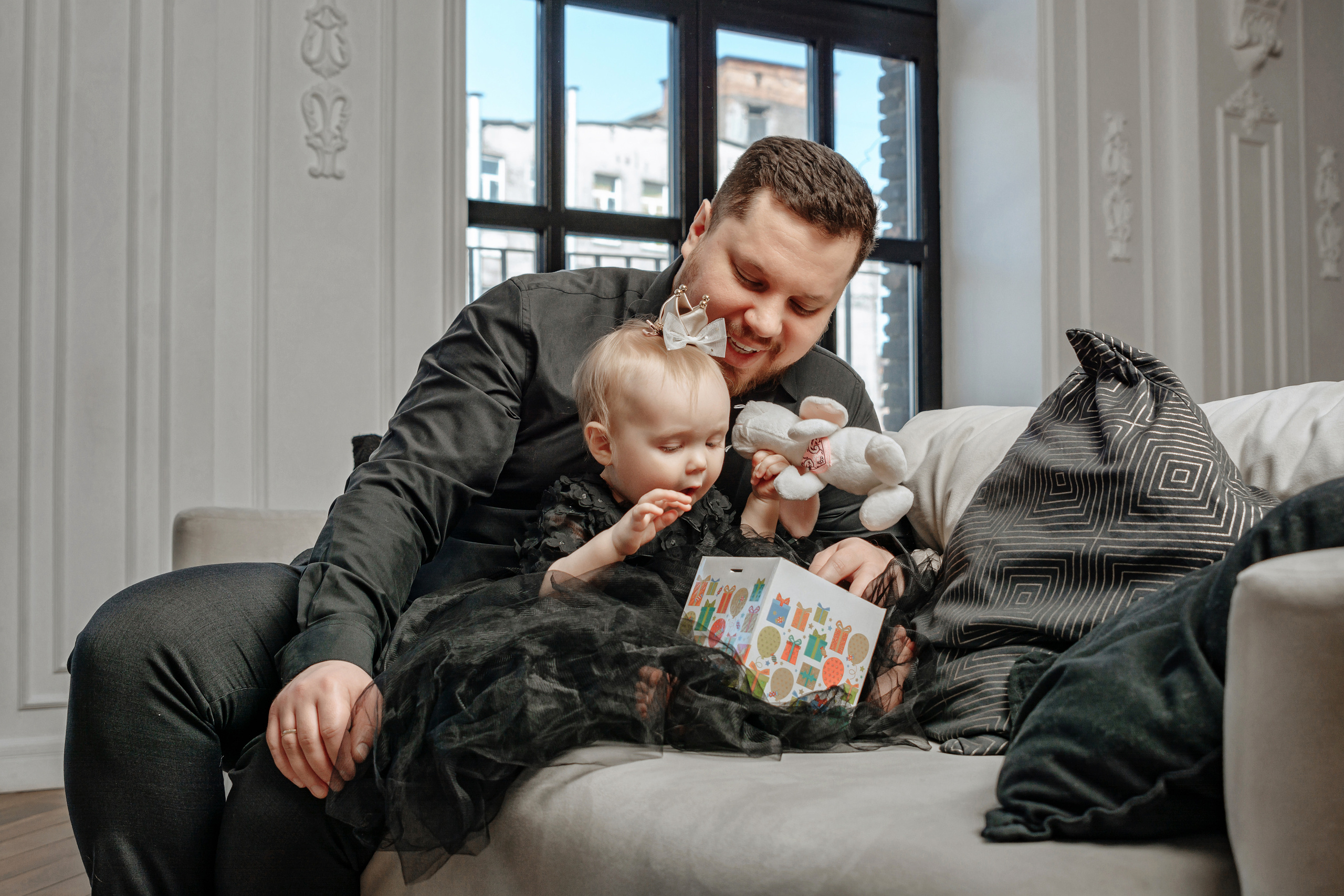 Семейная фотосессия для Ольги в фотостудии. Портретный фотограф в Санкт-Петербурге Дмитриева Наталия