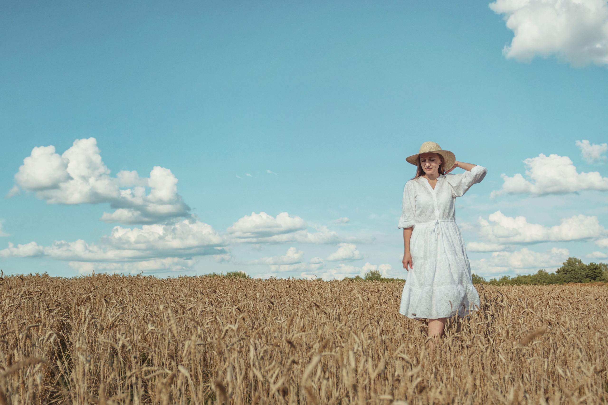 Анна и Александр. Семейная фотосессия в поле. Портретный фотограф в Санкт-Петербурге Дмитриева Наталия