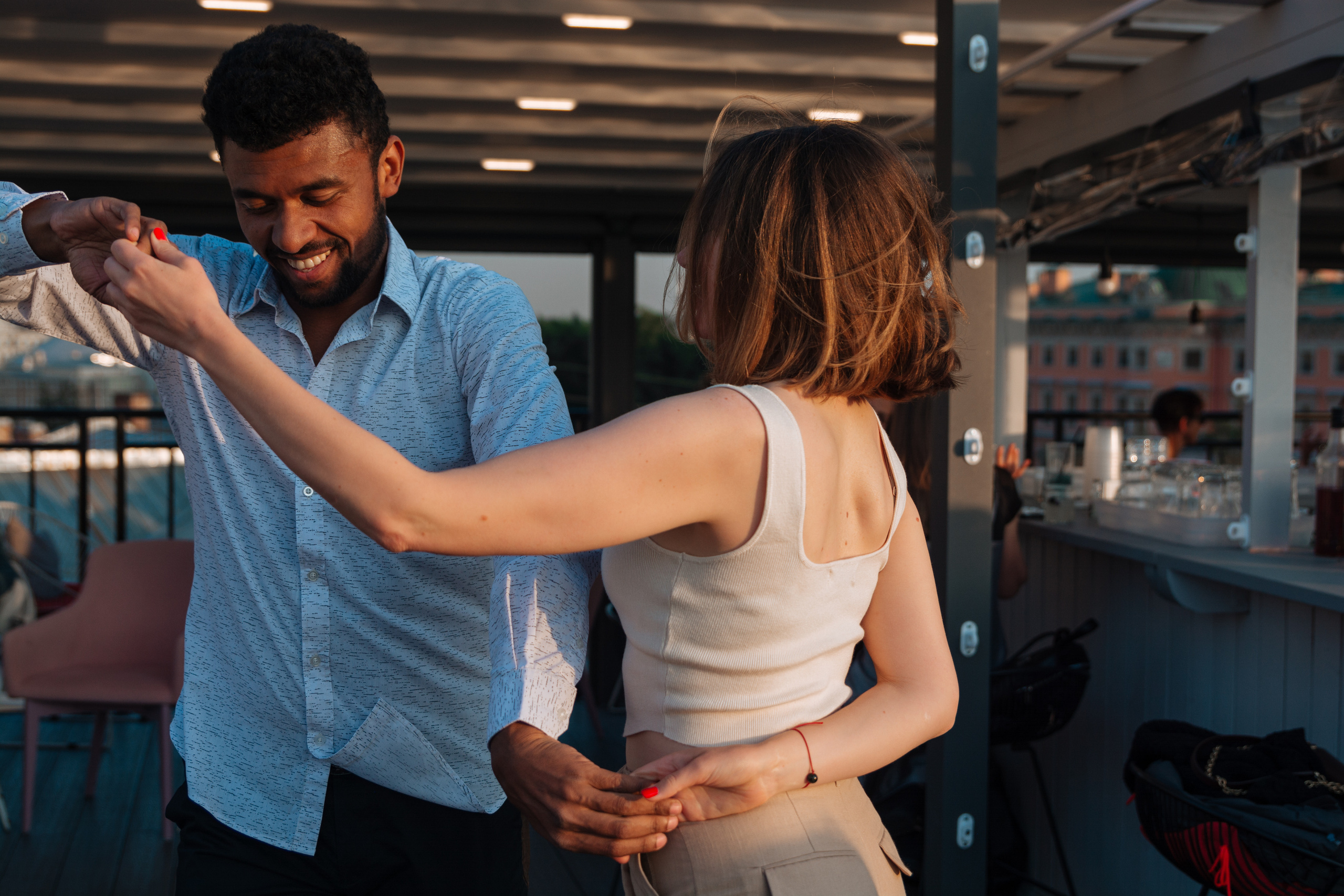 отель Оболенский Андрэ Атибайеба Ресторан L`eclat терраса танец бачата мастер-класс репортажная съёмка мероприятий