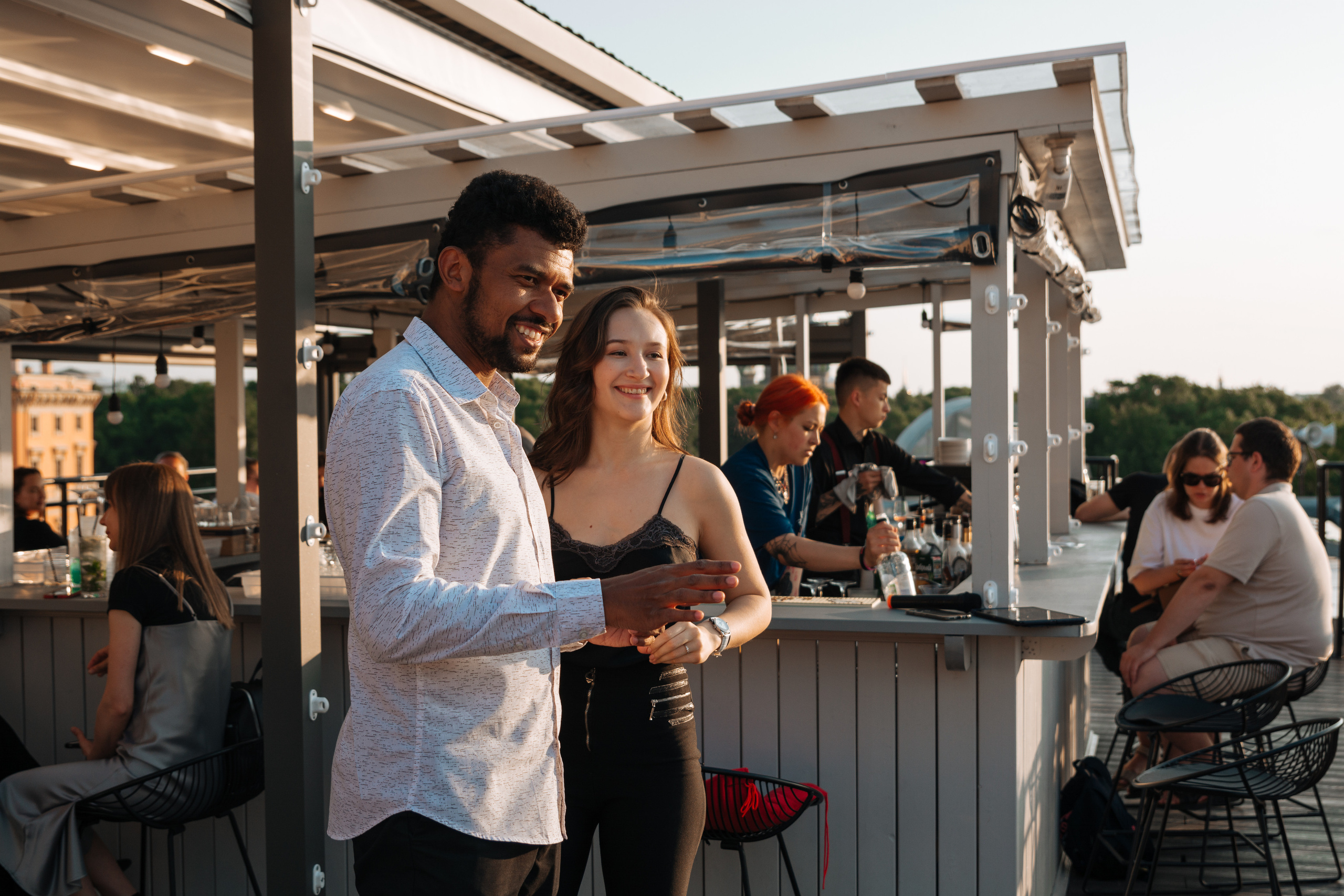 отель Оболенский Андрэ Атибайеба Ресторан L`eclat терраса танец бачата мастер-класс репортажная съёмка мероприятий