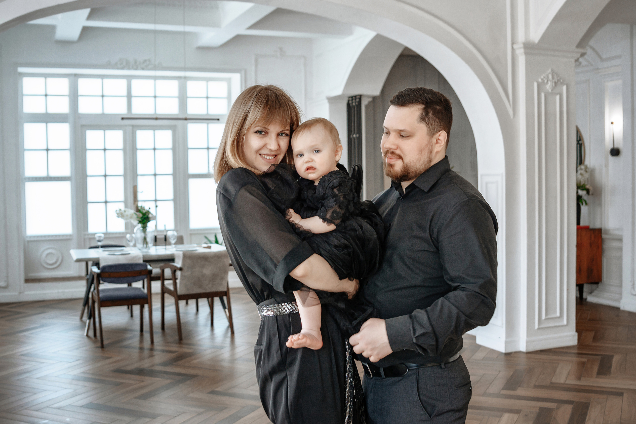 Семейная фотосессия для Ольги в фотостудии. Портретный фотограф в Санкт-Петербурге Дмитриева Наталия