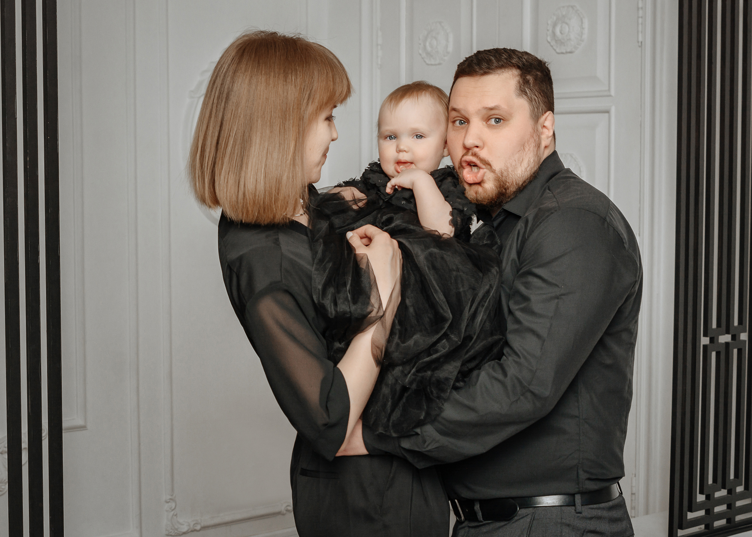 Семейная фотосессия для Ольги в фотостудии. Портретный фотограф в Санкт-Петербурге Дмитриева Наталия