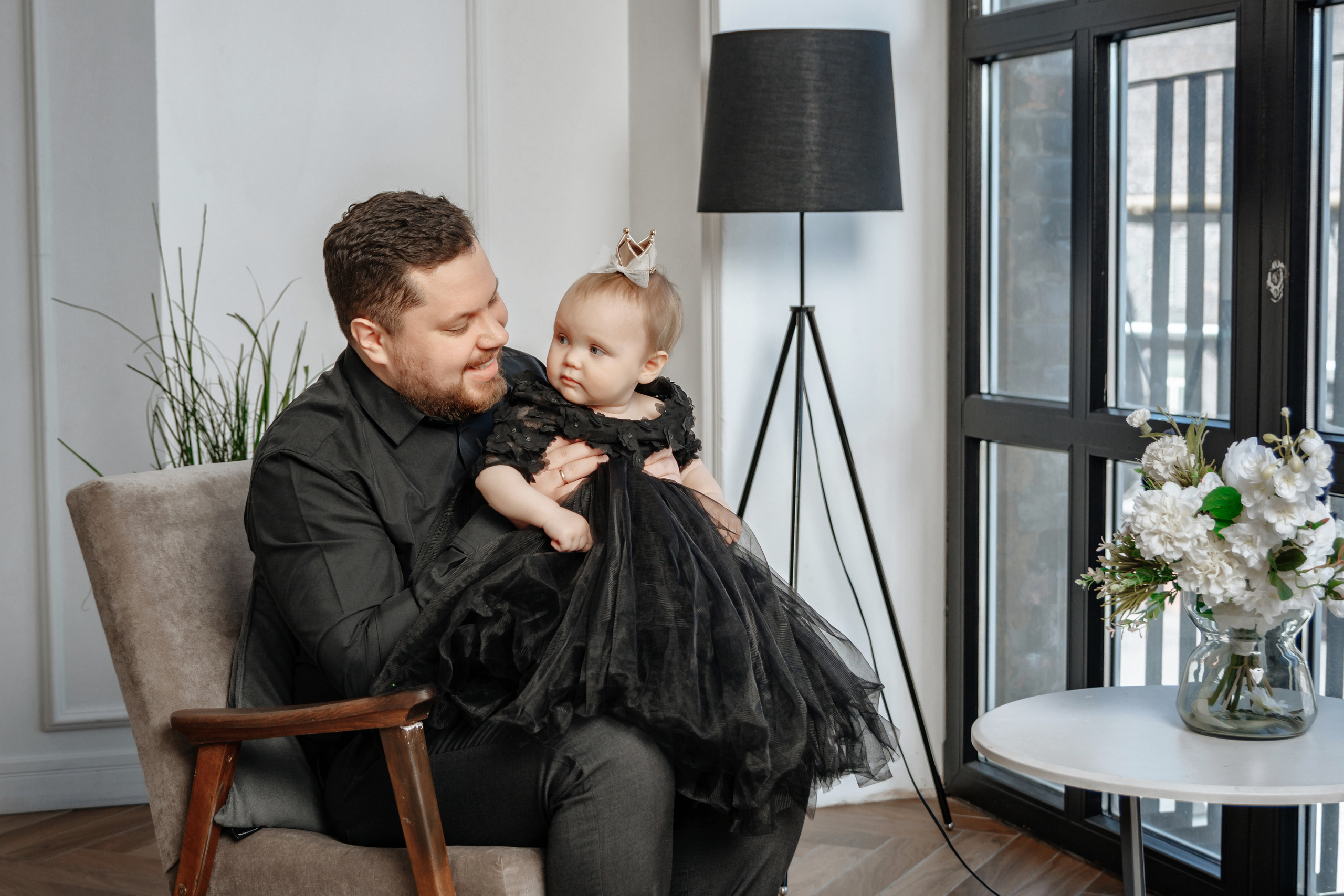 Семейная фотосессия для Ольги в фотостудии. Портретный фотограф в Санкт-Петербурге Дмитриева Наталия