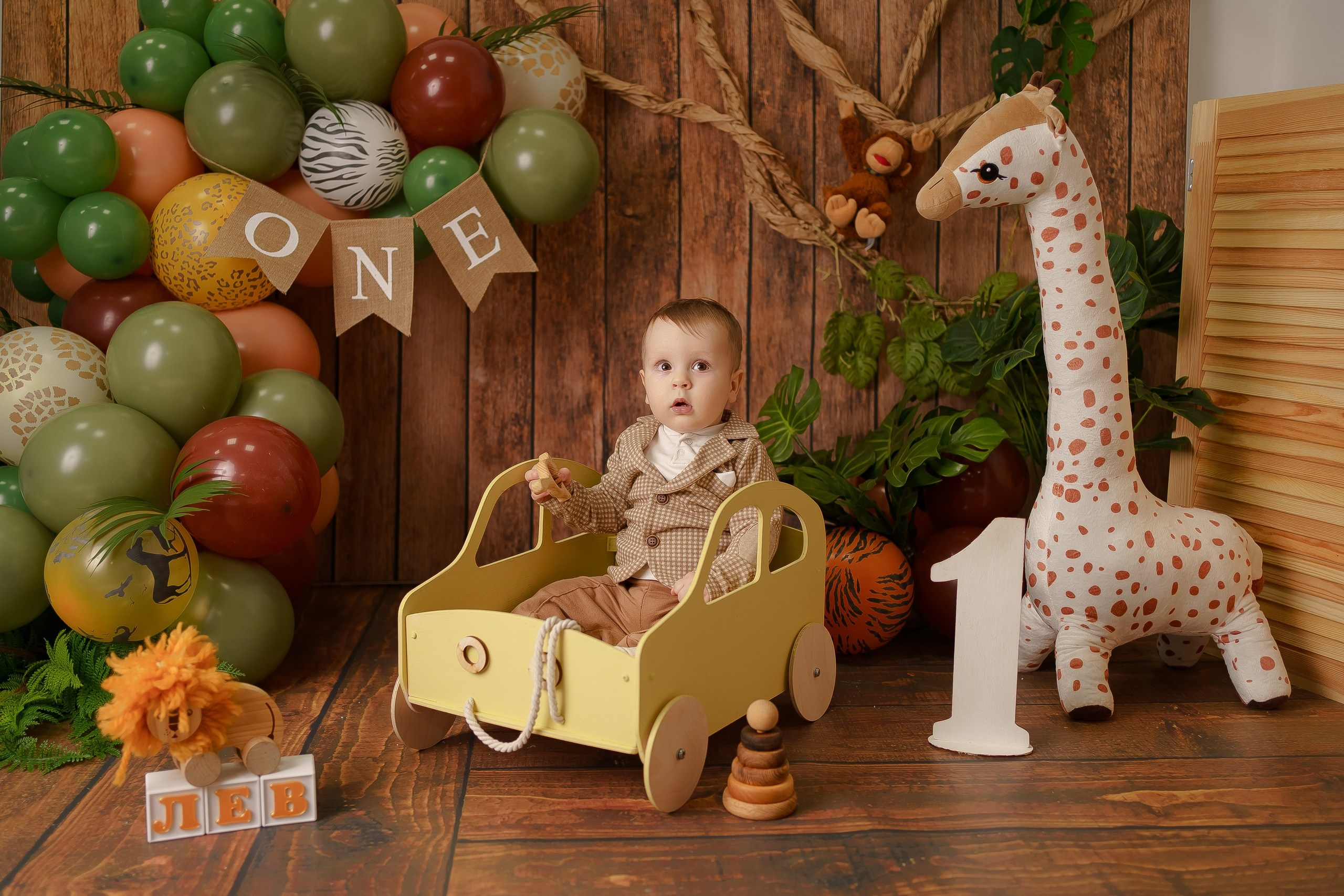 Шары к тарифу «годик эксклюзив». Фотограф новорожденных в г. Павлово Беспалова Екатерина