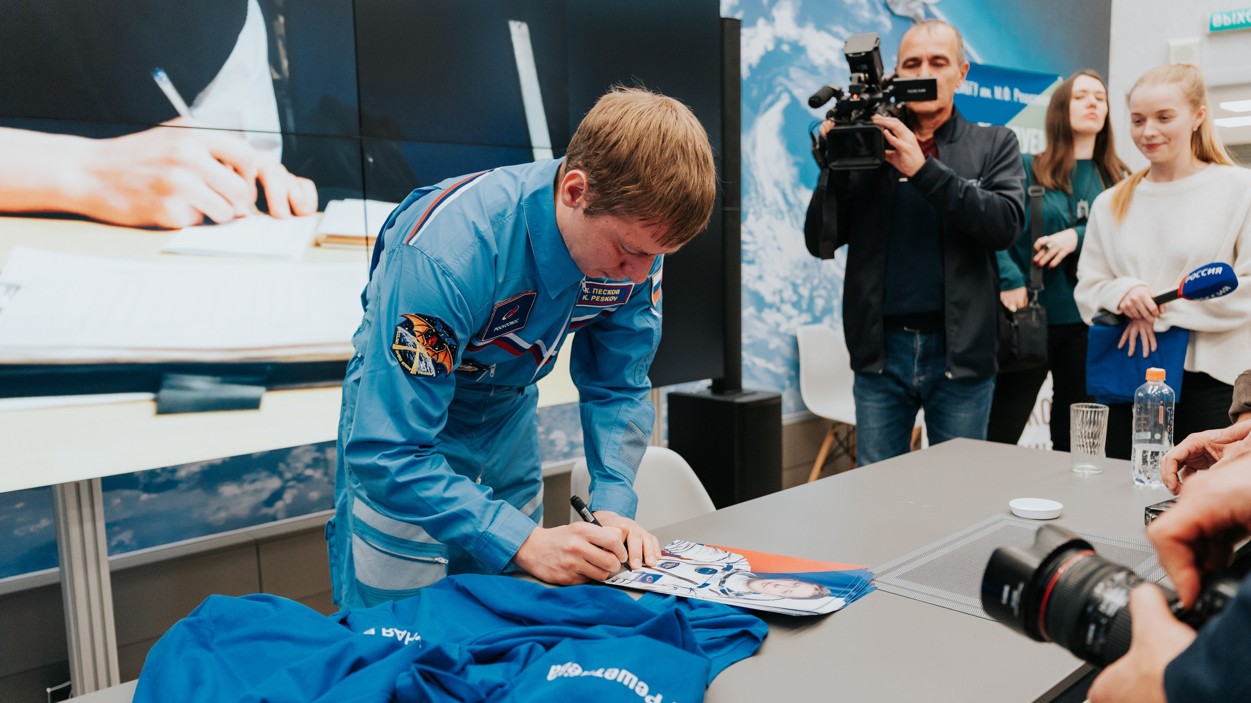Визит космонавта Кирилла Пескова в СибГУ им. М. Ф. Решетнёва. Репортажный фотограф Красноярск