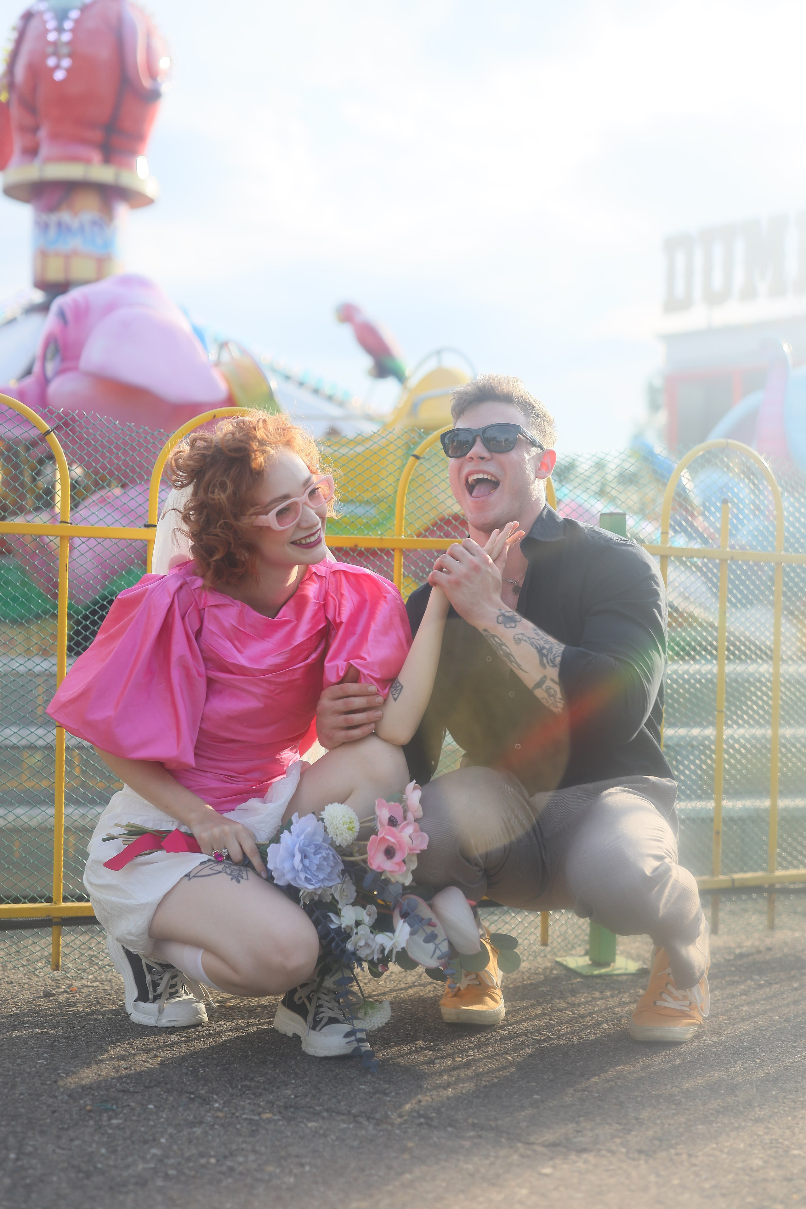 Свадебная фотосессия в парке аттракционов. Свадебный и семейный фотограф в Абхазии Жанна Соснина