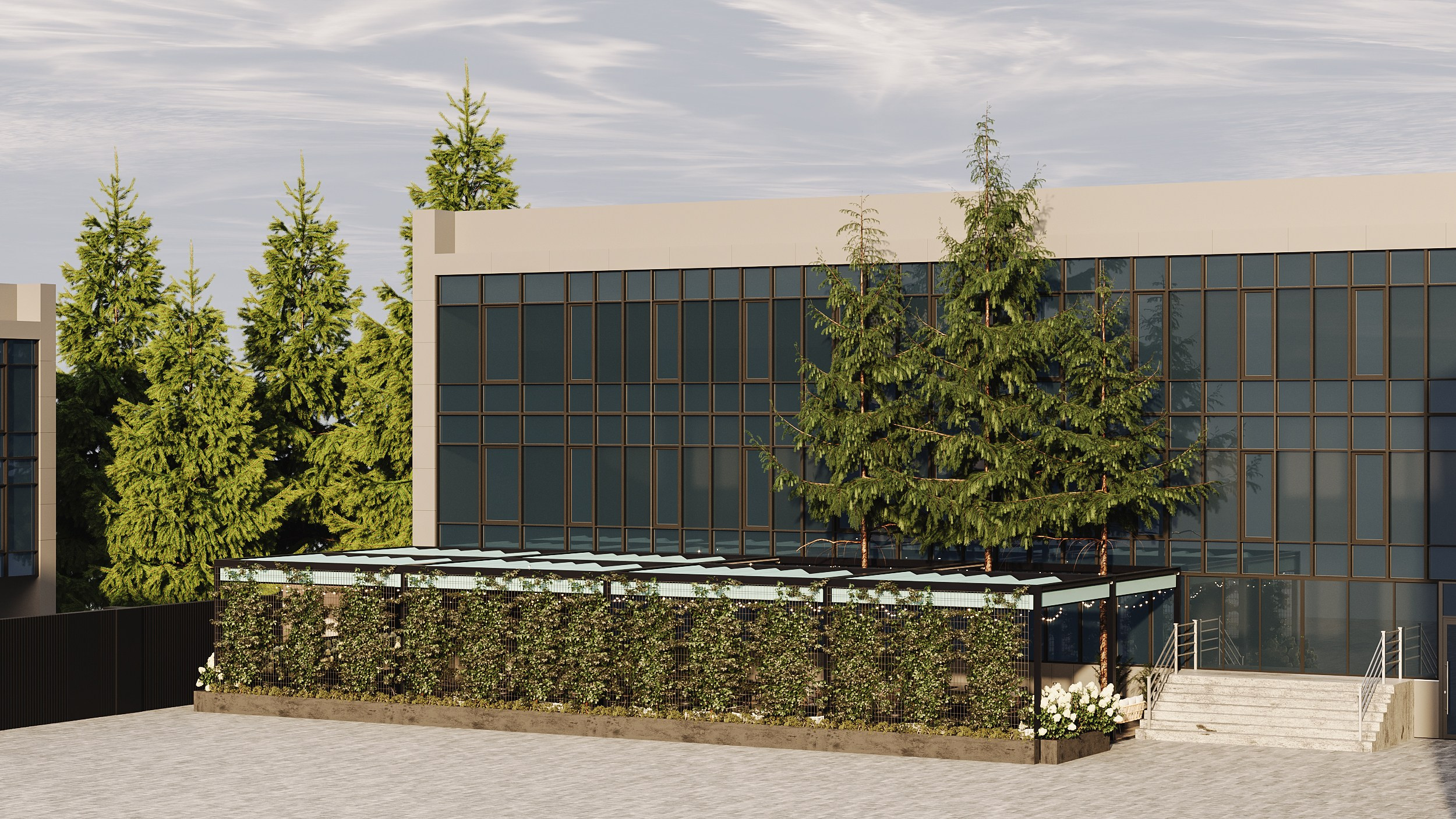 3D визуализация кафе. 3D Визуализация