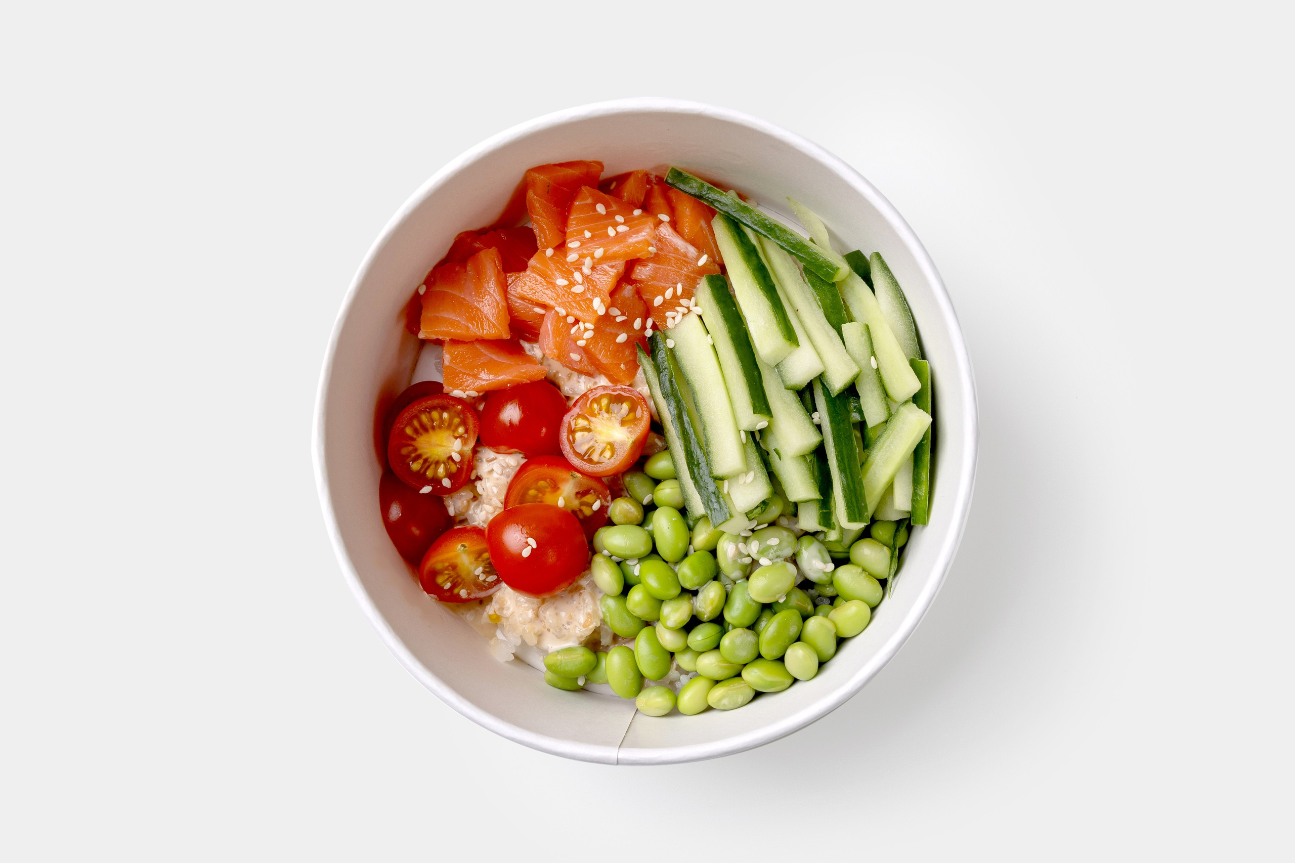 поке с красной рыбой