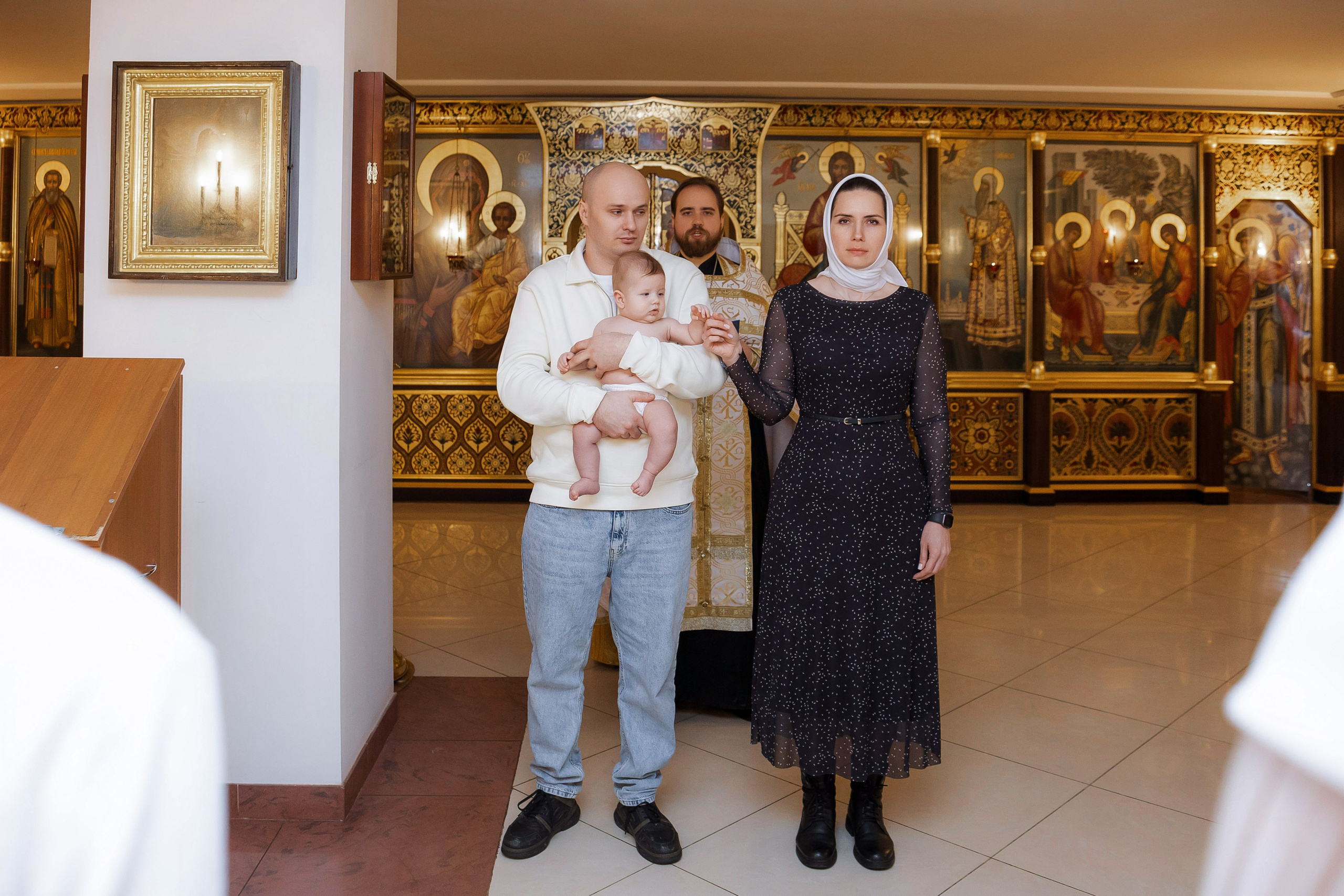 Крещение Андрея. Семейный и детский фотограф в Москве Александра Мак