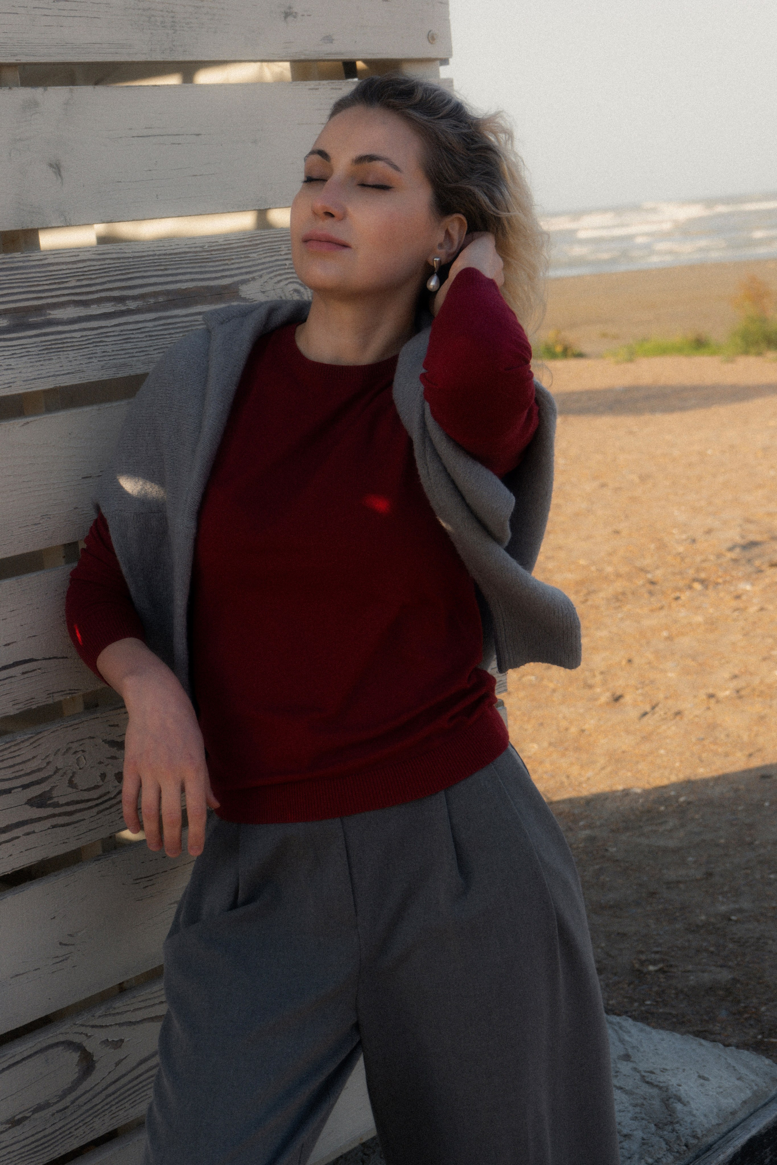 Осенняя прогулка / море. Фотограф в Каспийске