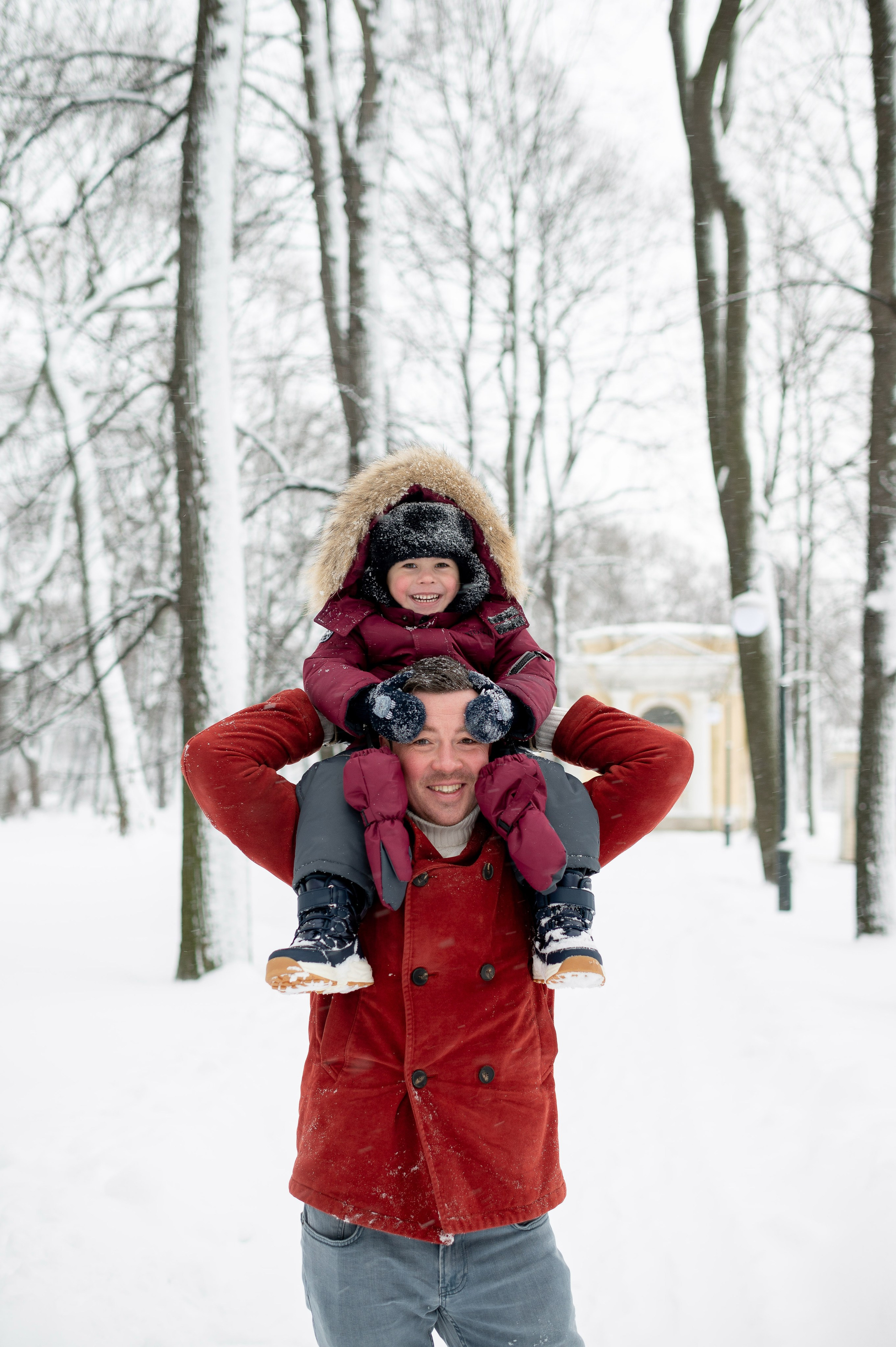 Зимняя прогулка Валерия, Андрей и Егор. Портретный, семейный и свадебный фотограф в Санкт-Петербурге и в Пушкине Ширяев Денис