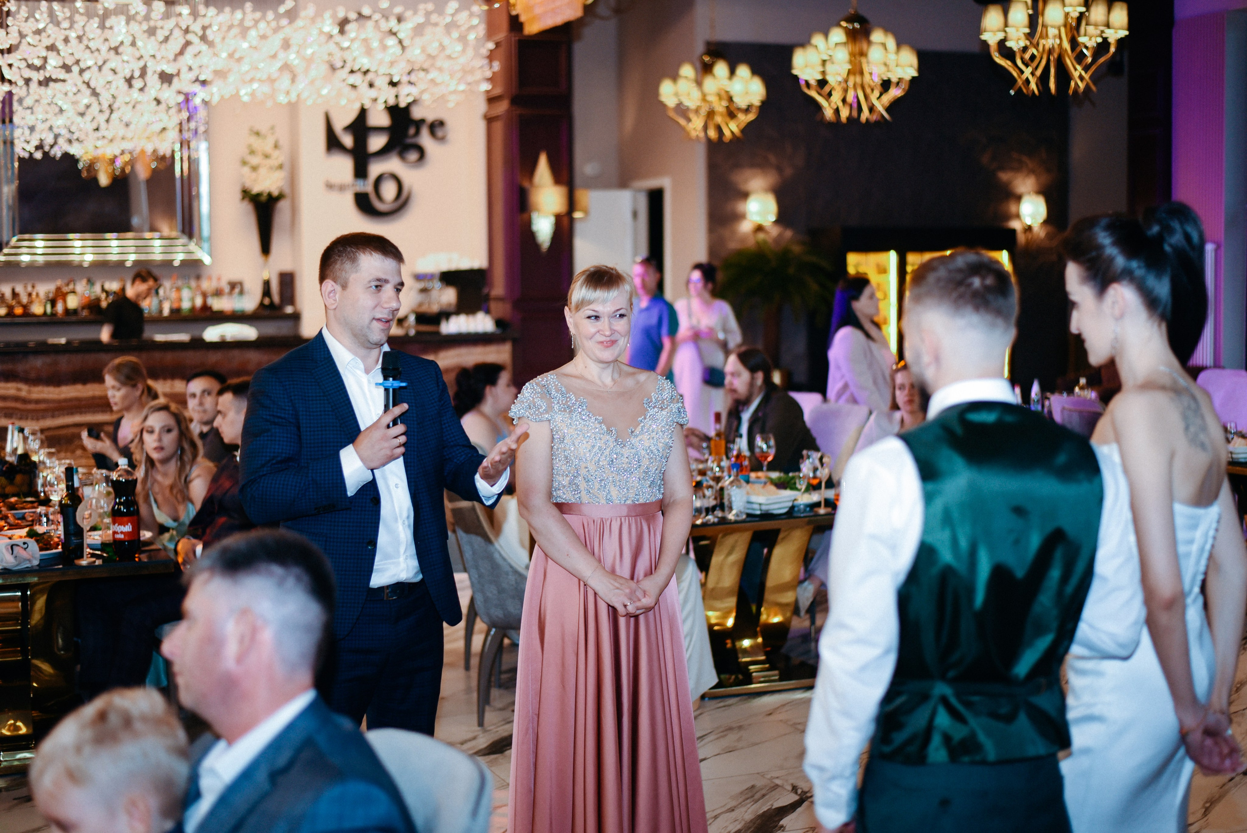 Виктор и Ангелина Банкет на 100 гостей Ресторан Segreto. Фотограф Лола Волна, город Москва