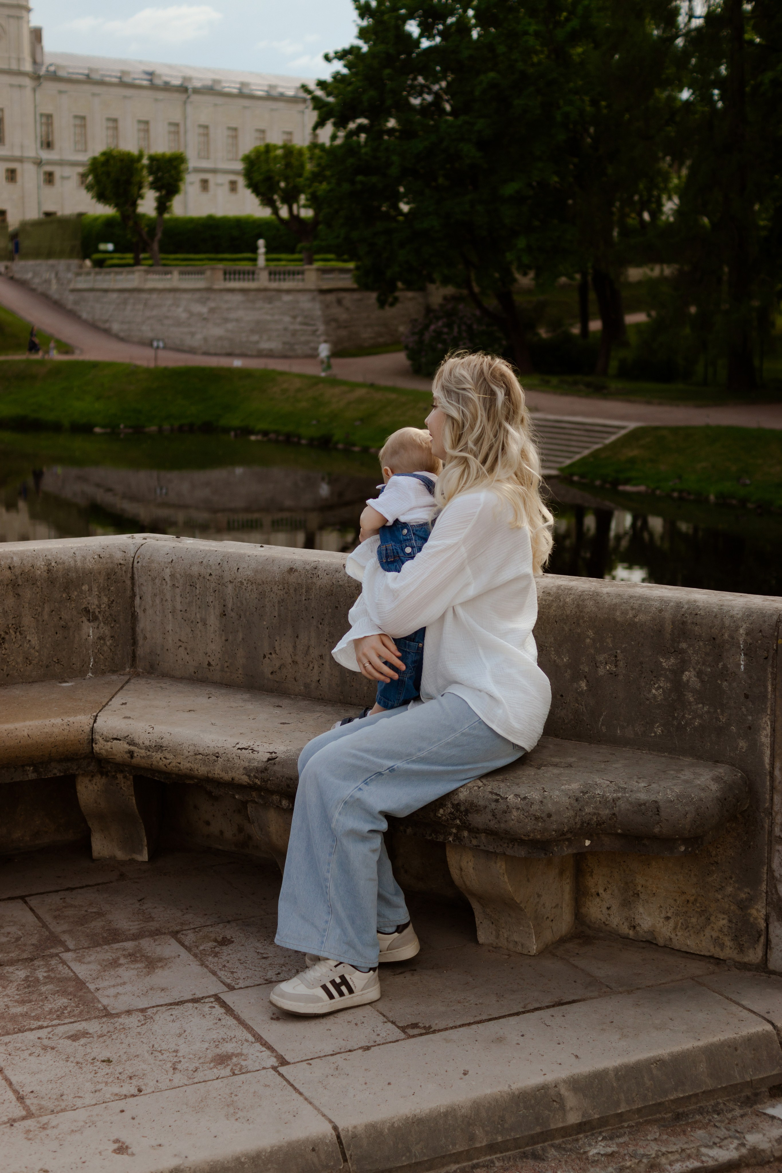 Аня с сыном Сашей