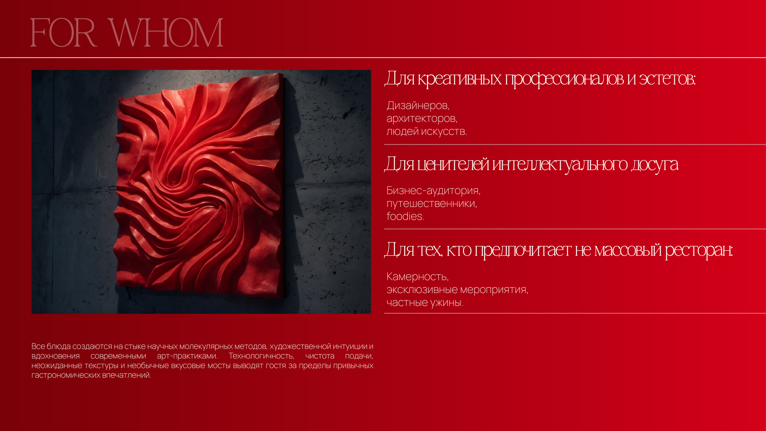 CANVAS — ресторан молекулярной кухни. Лина Ивахник, графический и бренд — дизайнер