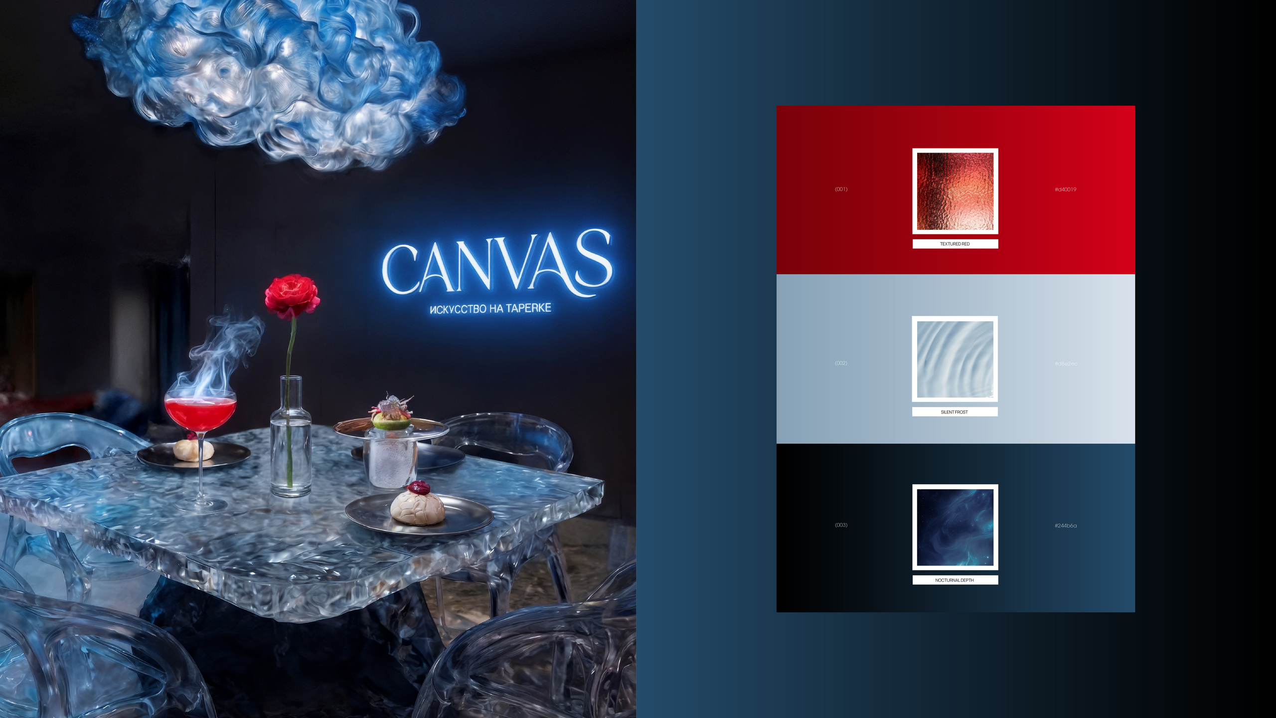 CANVAS — ресторан молекулярной кухни. Лина Ивахник, графический и бренд — дизайнер
