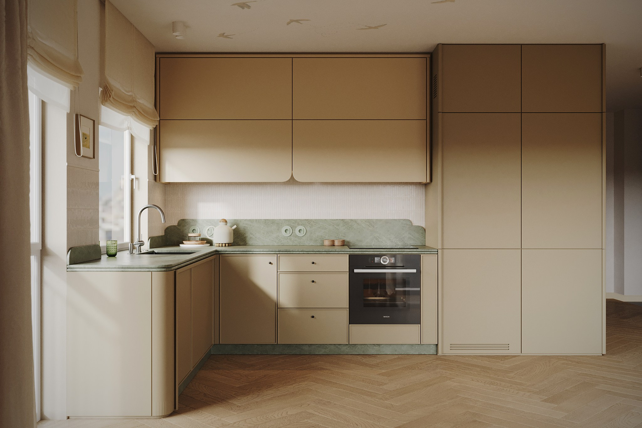 Сливочное небо. MIRRO STUDIO Дизайн интерьера и реализация под ключ Варшава