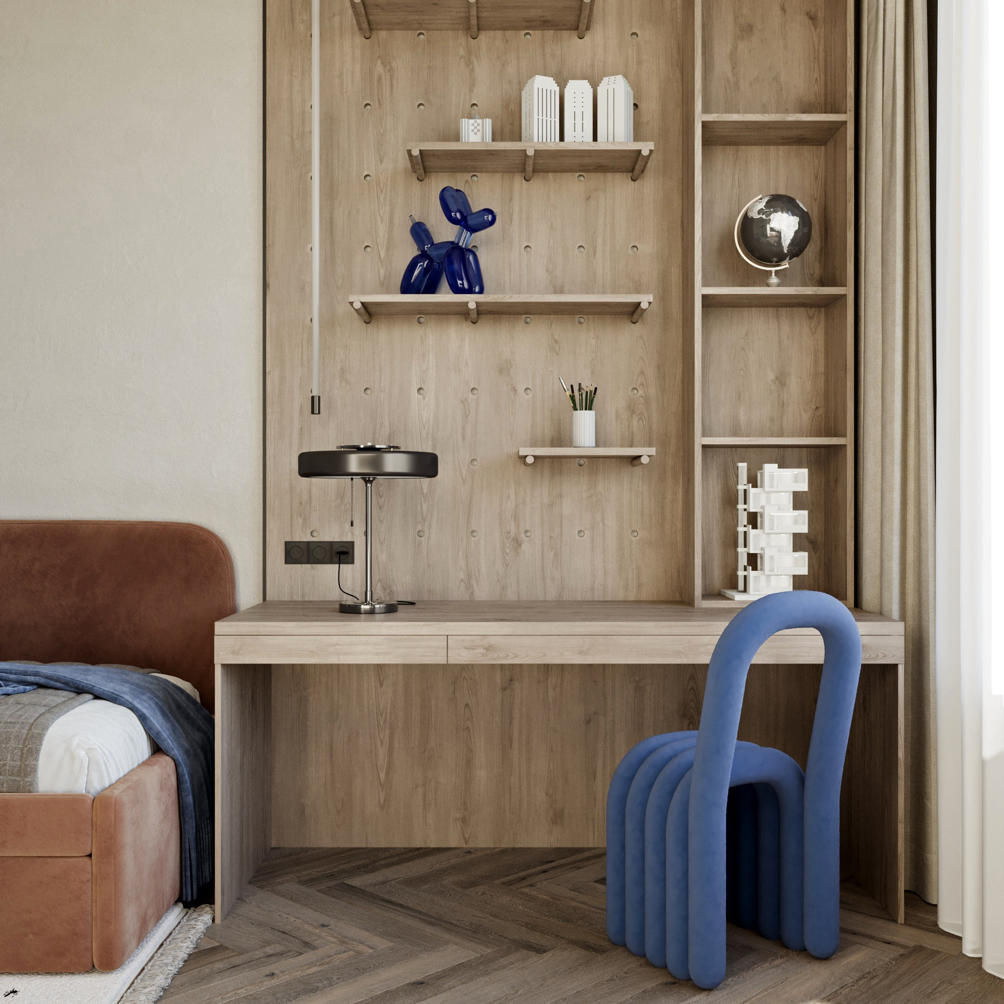 ЖК West Garden|Комната для подростка|Юлия Чернова. Интерьерная 3D визуализация