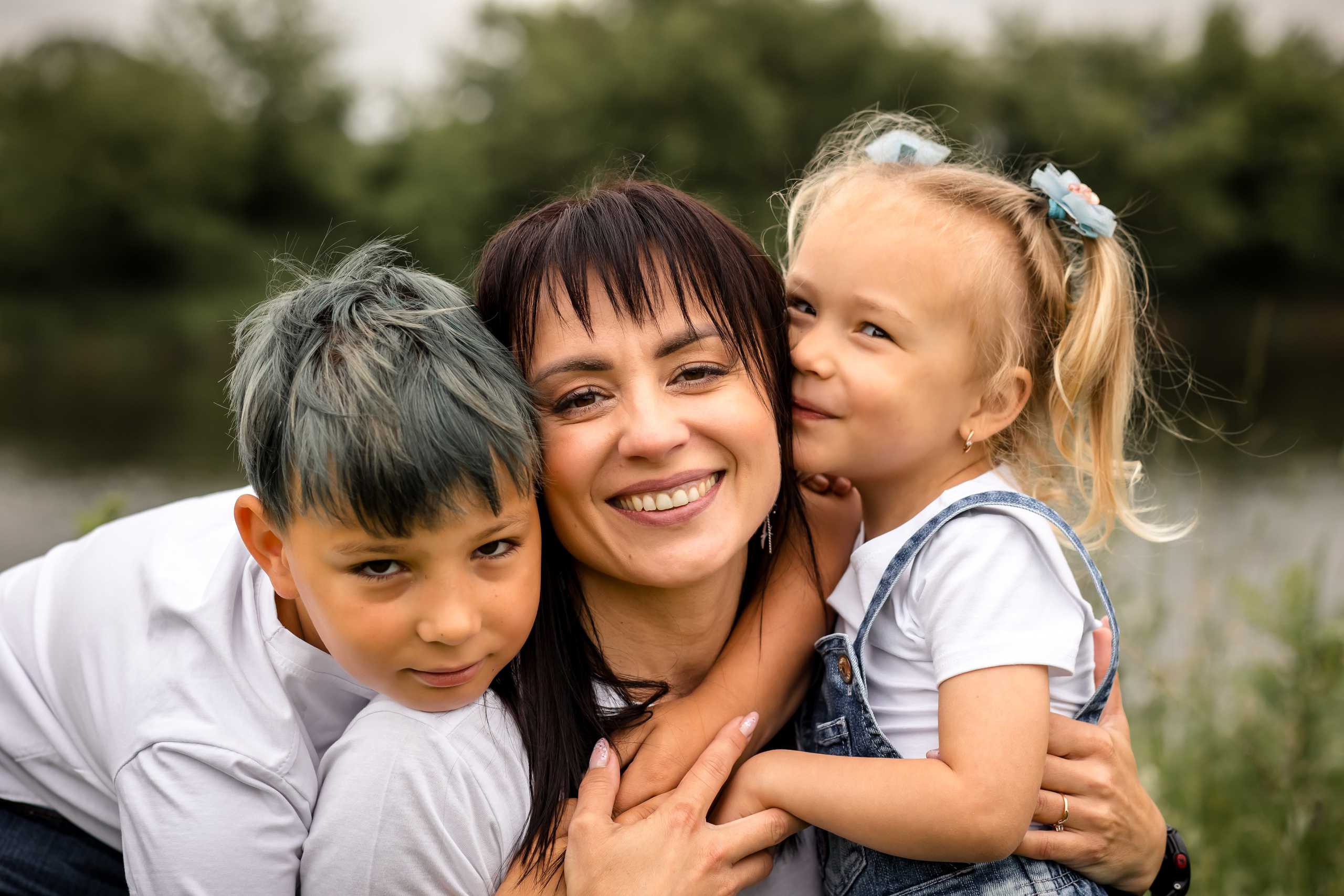 Катя с детками