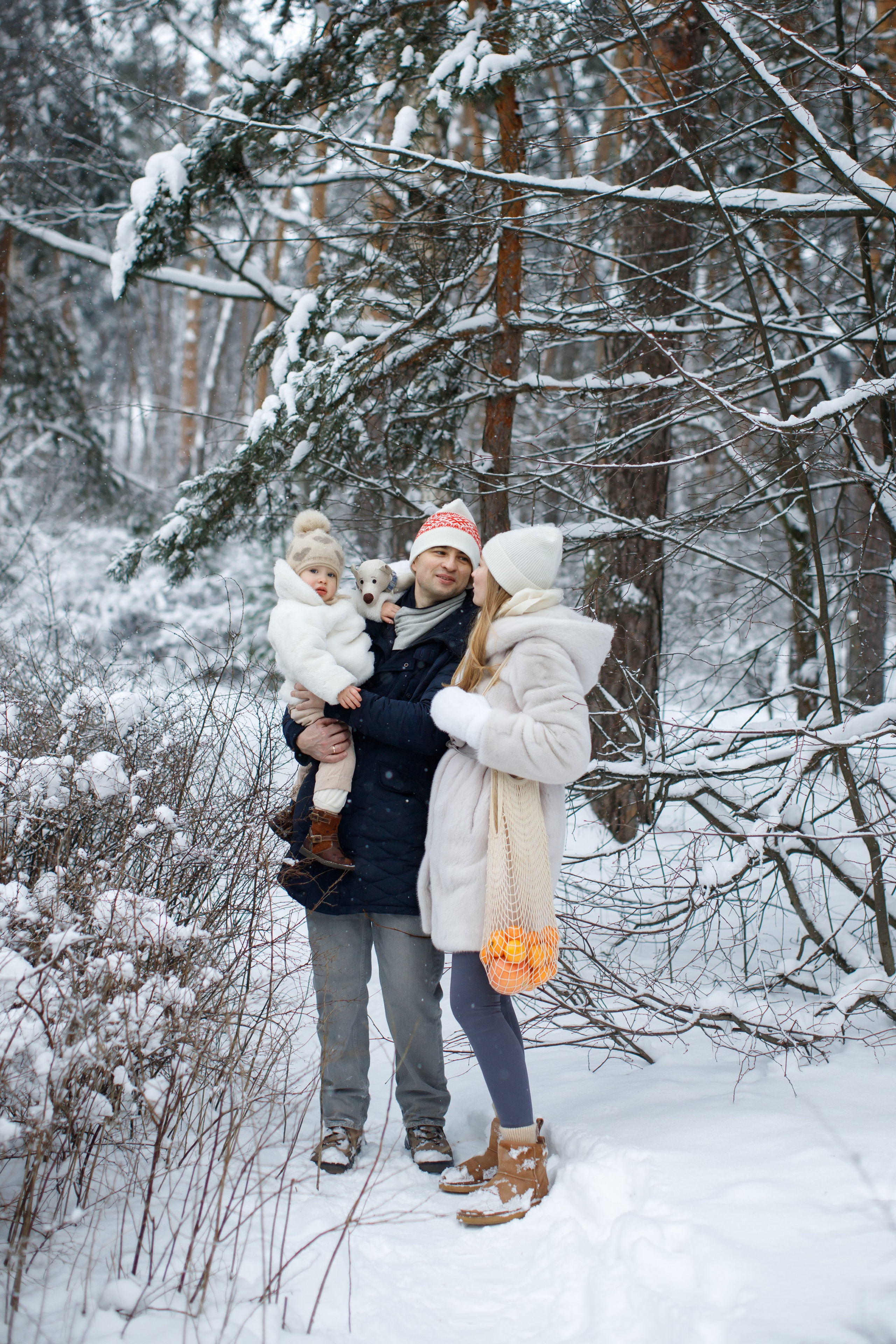 Зимние объятия. Детский и семейный фотограф Мария Киселёва. Москва