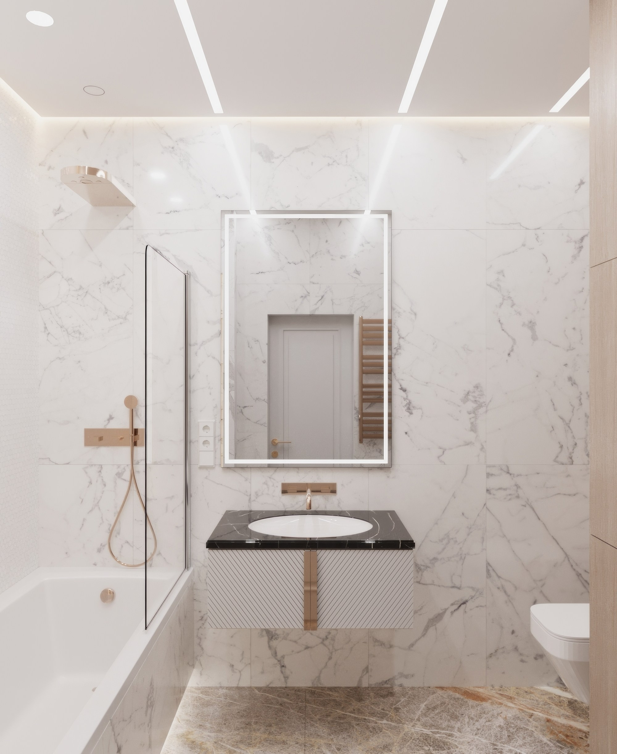 Квартира — Минимализм с элементами классики. Мансур Гусейнов дизайнер интерьеров г. Махачкала