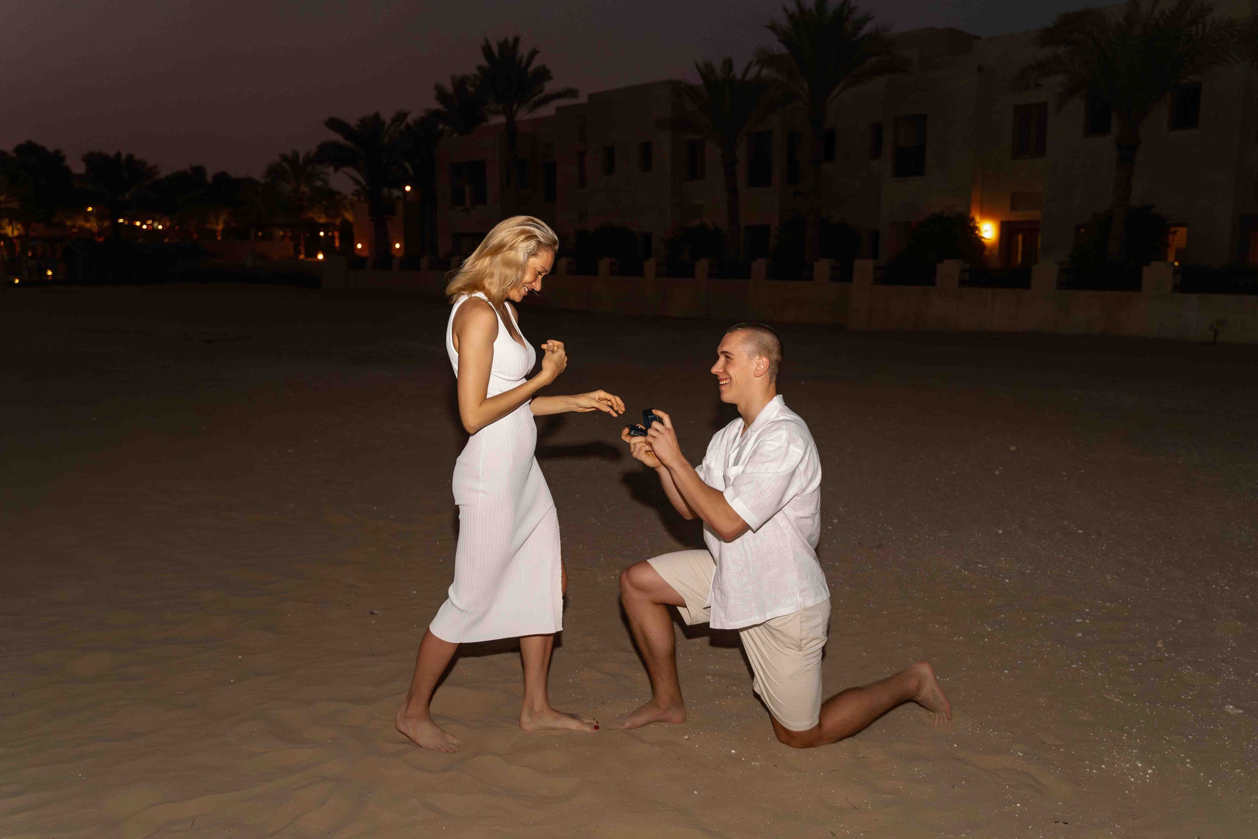 Предложение после заката | Елена и Никита. Фотограф и видеограф в Москве и Абу Даби Мария Кулагина