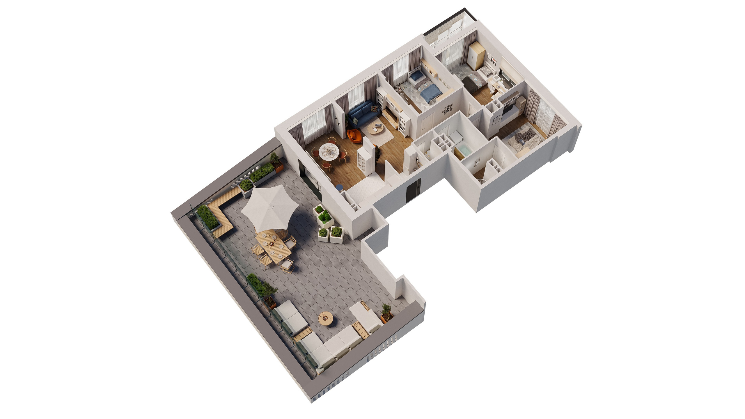 3D планировки. 3D визуализация интерьера и архитектурной среды