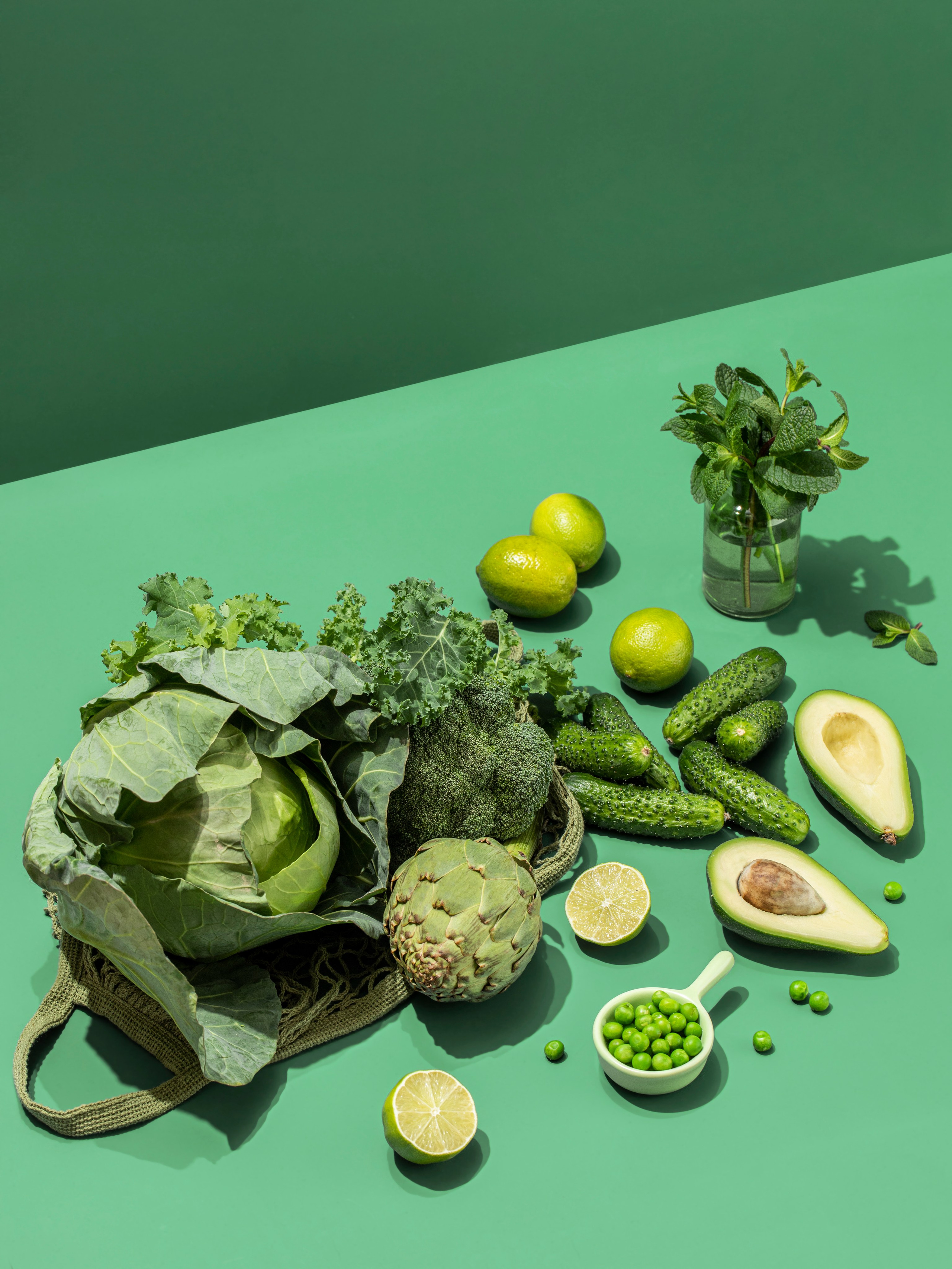Зеленый натюрморт. Фудфотограф, фудстилист и сет дизайнер в Москве Алена Синицына