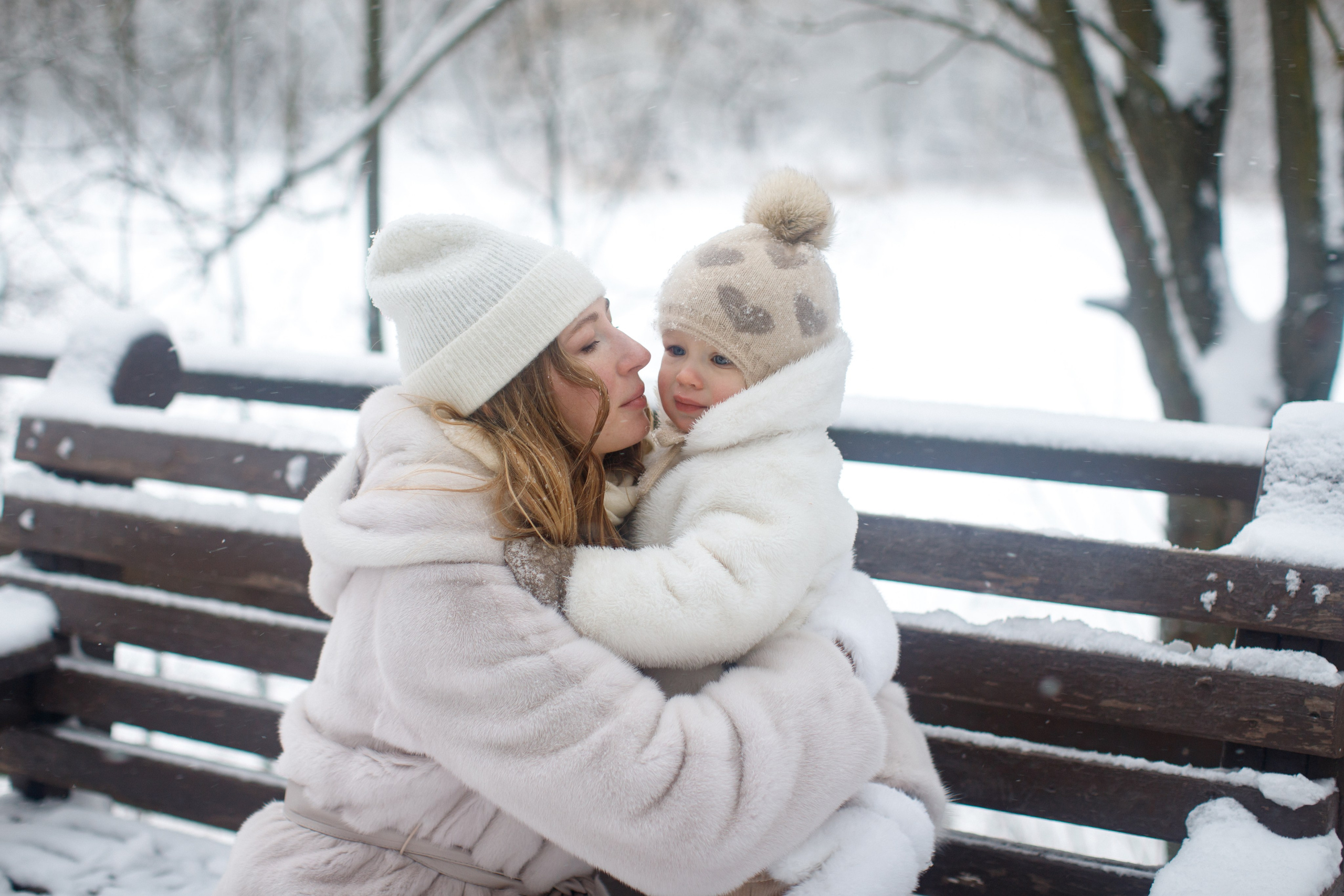 Зимние объятия. Детский и семейный фотограф Мария Киселёва. Москва