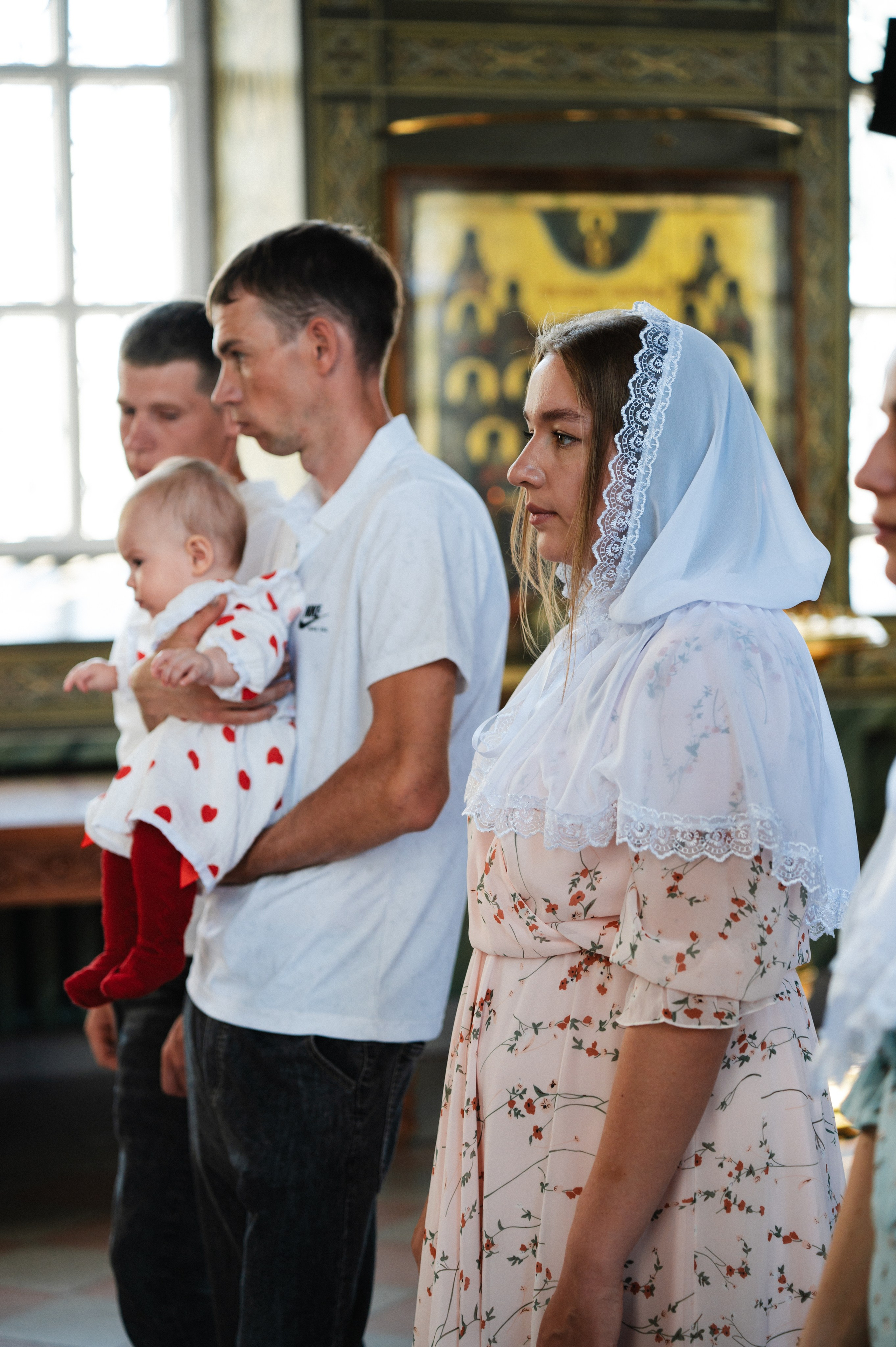 Таинство Крещения Дарьи (Храм Преполовения Пятидесятницы). Фотограф Ярута Оксана / Ростов-на-Дону