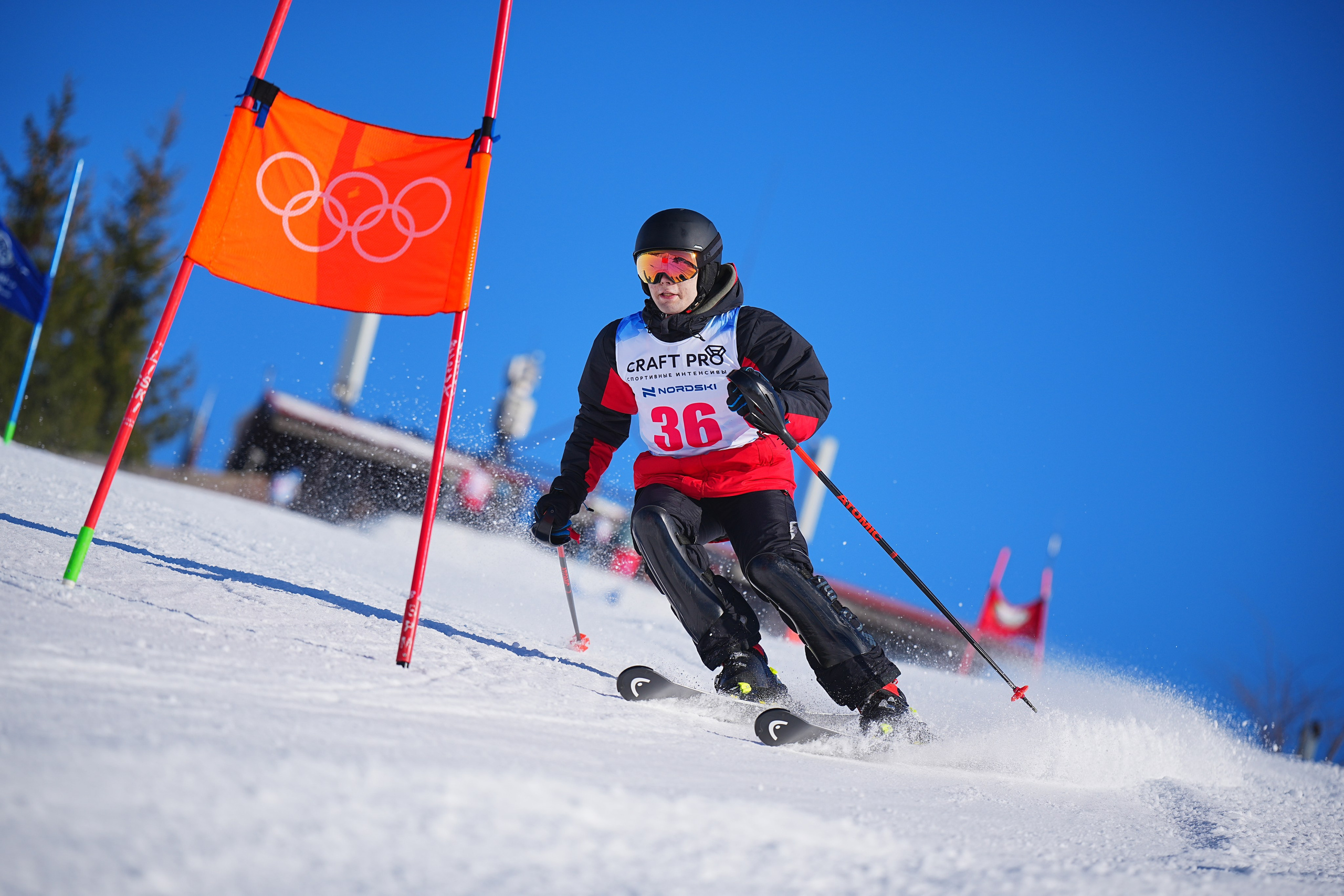 Шуколово. Открытое Первенство МФТИ по горным лыжам. GS, Telemark, 2024. Фотограф Студитский Евгений