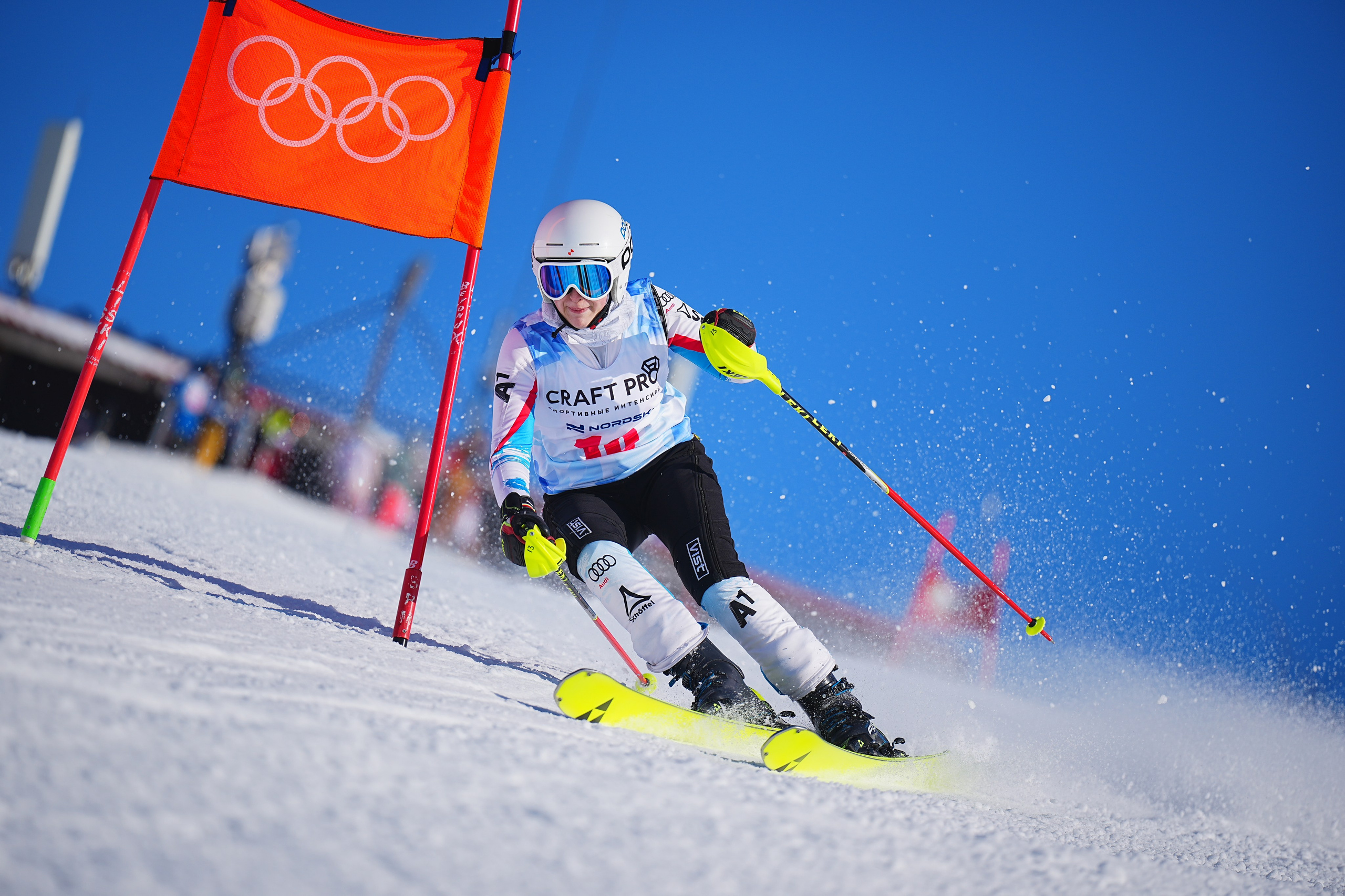 Шуколово. Открытое Первенство МФТИ по горным лыжам. GS, Telemark, 2024. Фотограф Студитский Евгений