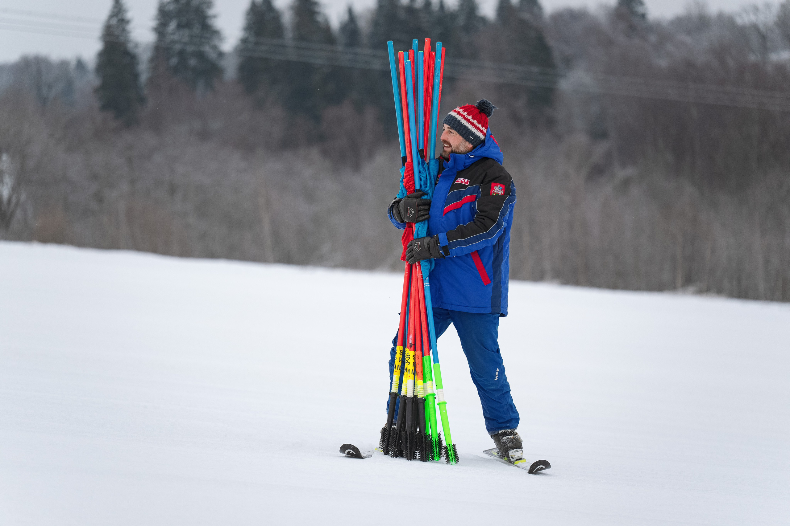 Горные лыжи. Первенство Центрального Федерального Округа. GS U14 Шуколово. Фотограф Студитский Евгений