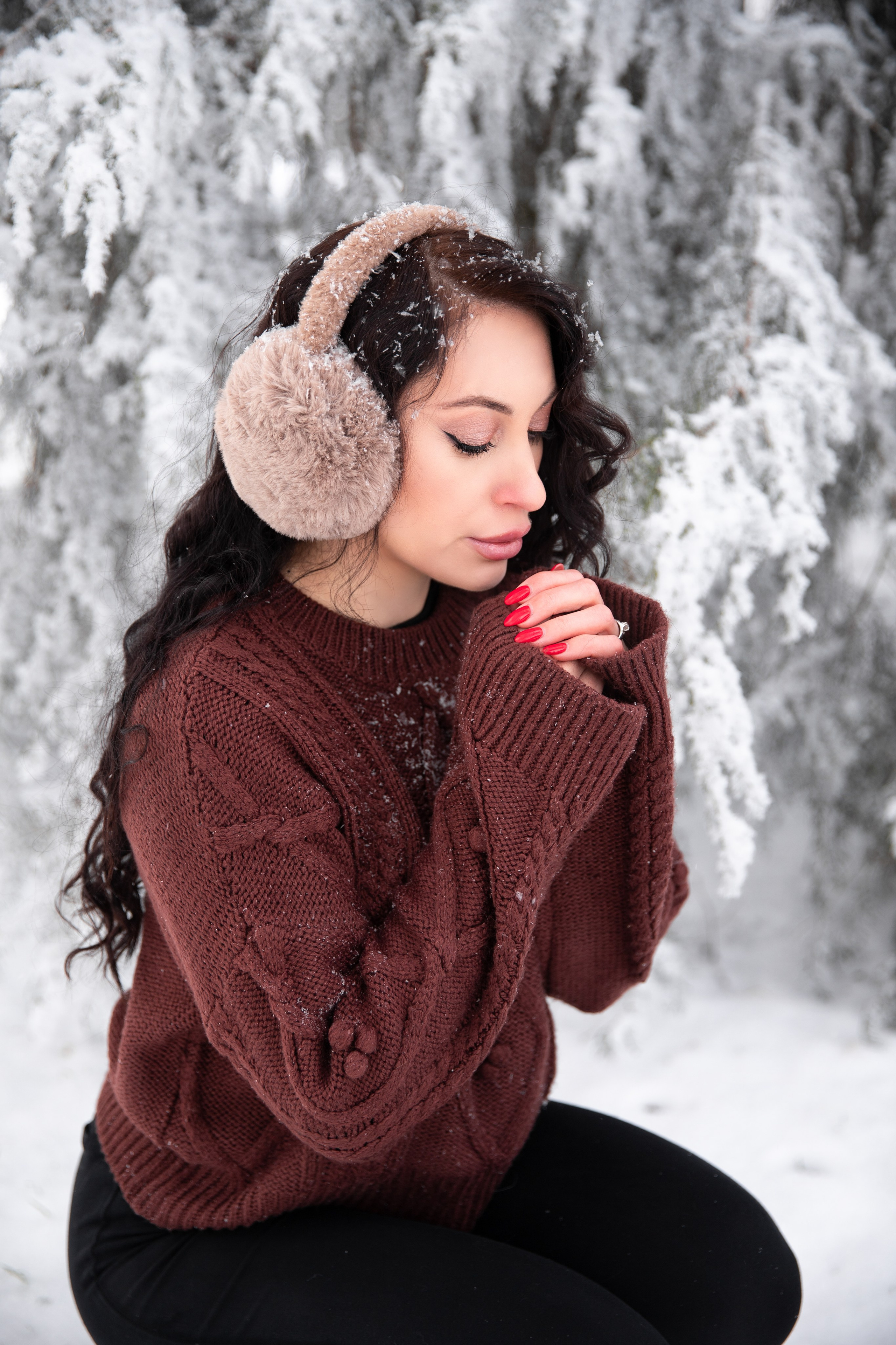Снежная фотосессия. Свадебный и семейный фотограф в Кореновске и в Краснодаре