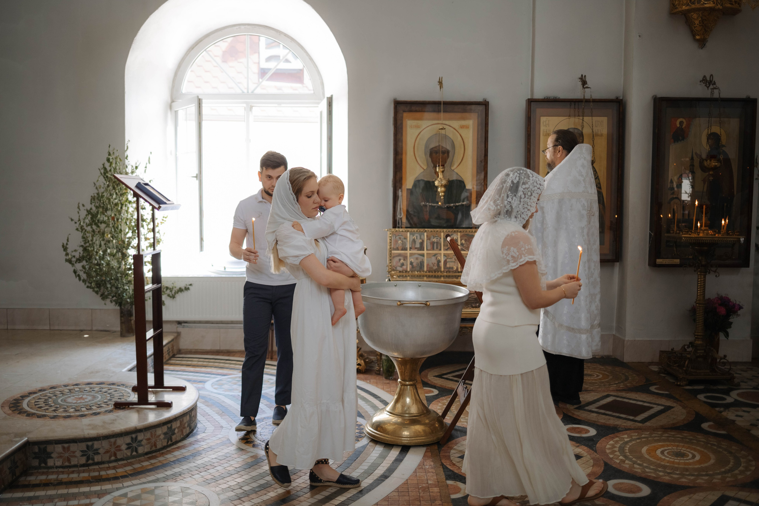 Крещение Миши. Семейный и детский фотограф в Москве Александра Нараевская