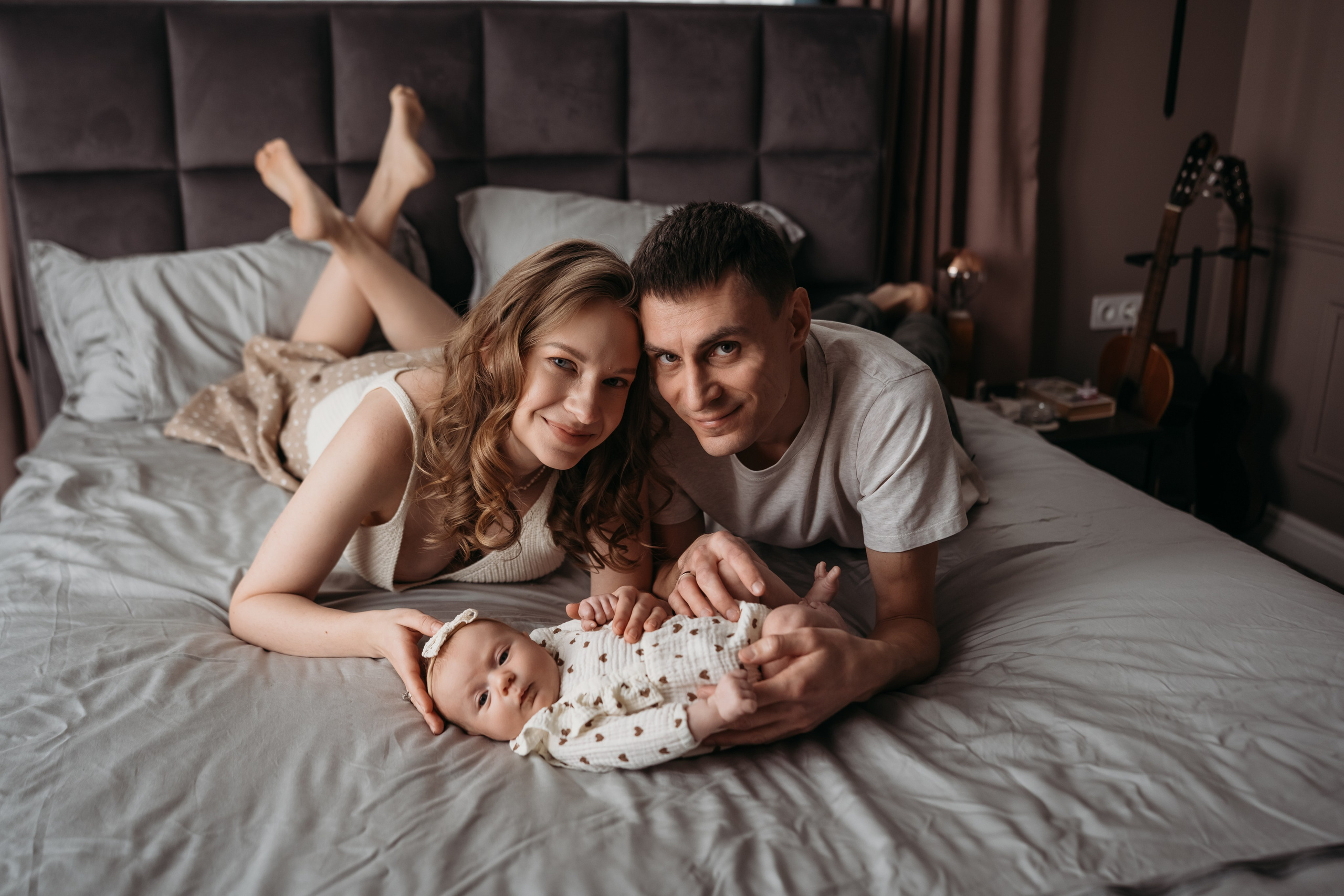 0-2 месяца. Фотограф Новорожденных в Москве. Семейные истории в стиле LIFE