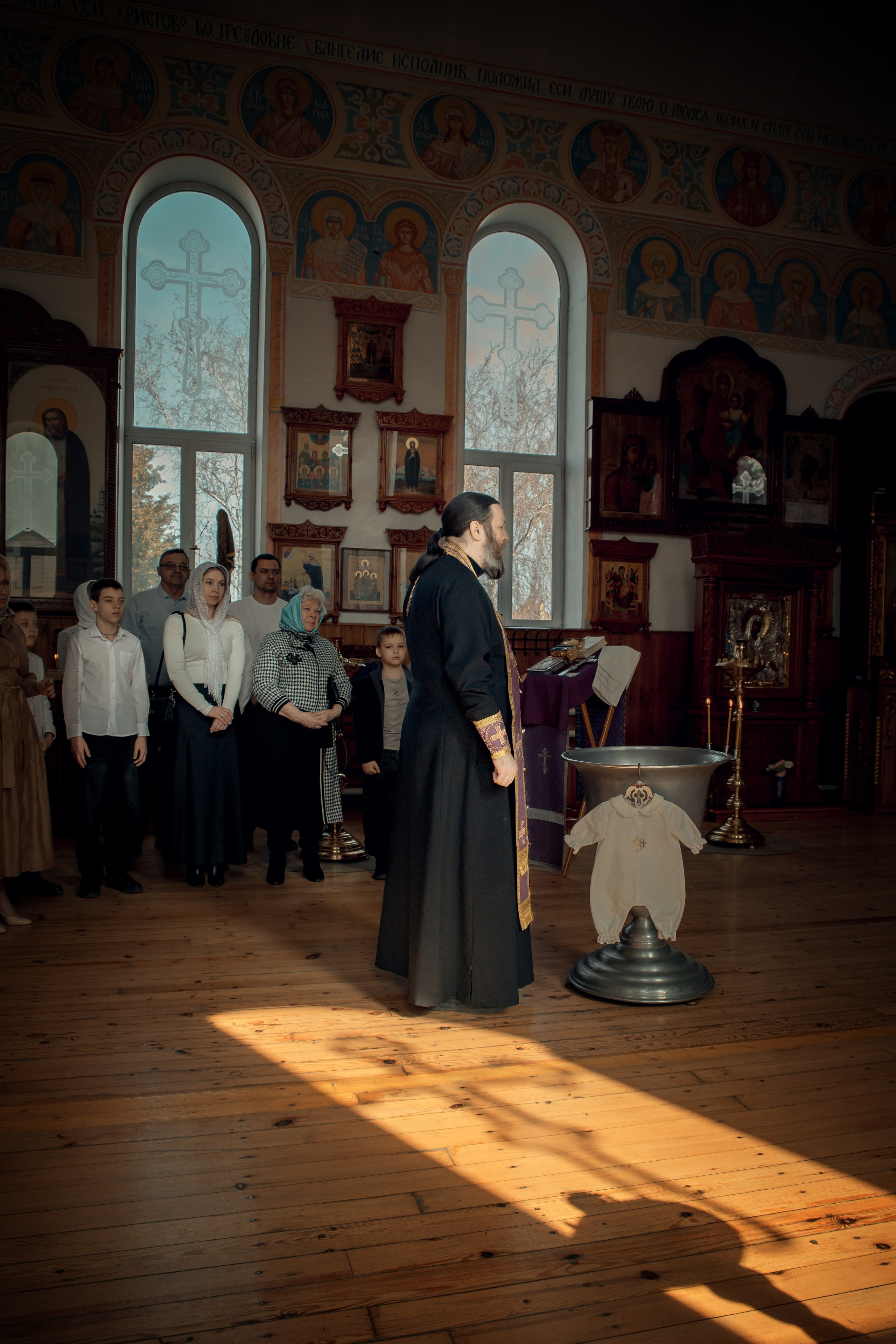 Таинство Крещения Александра. Храм Николая Чудотворца г. Краснослободск. Церковный, семейный и репортажный фотограф Волгоград, Волжский