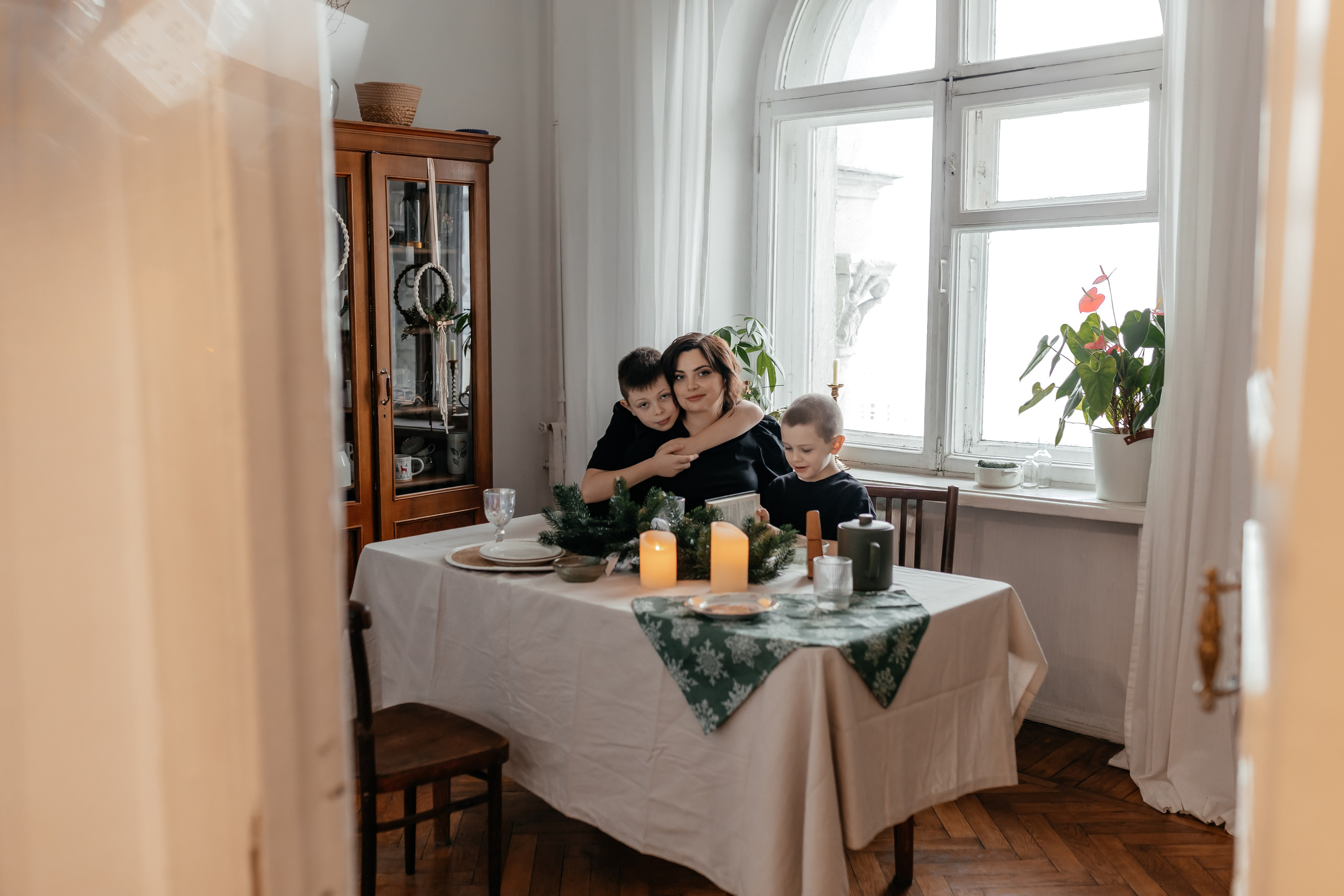 Таня, Захар, Миша. Семейный и домашний фотограф в Москве и МО Королева Валерия