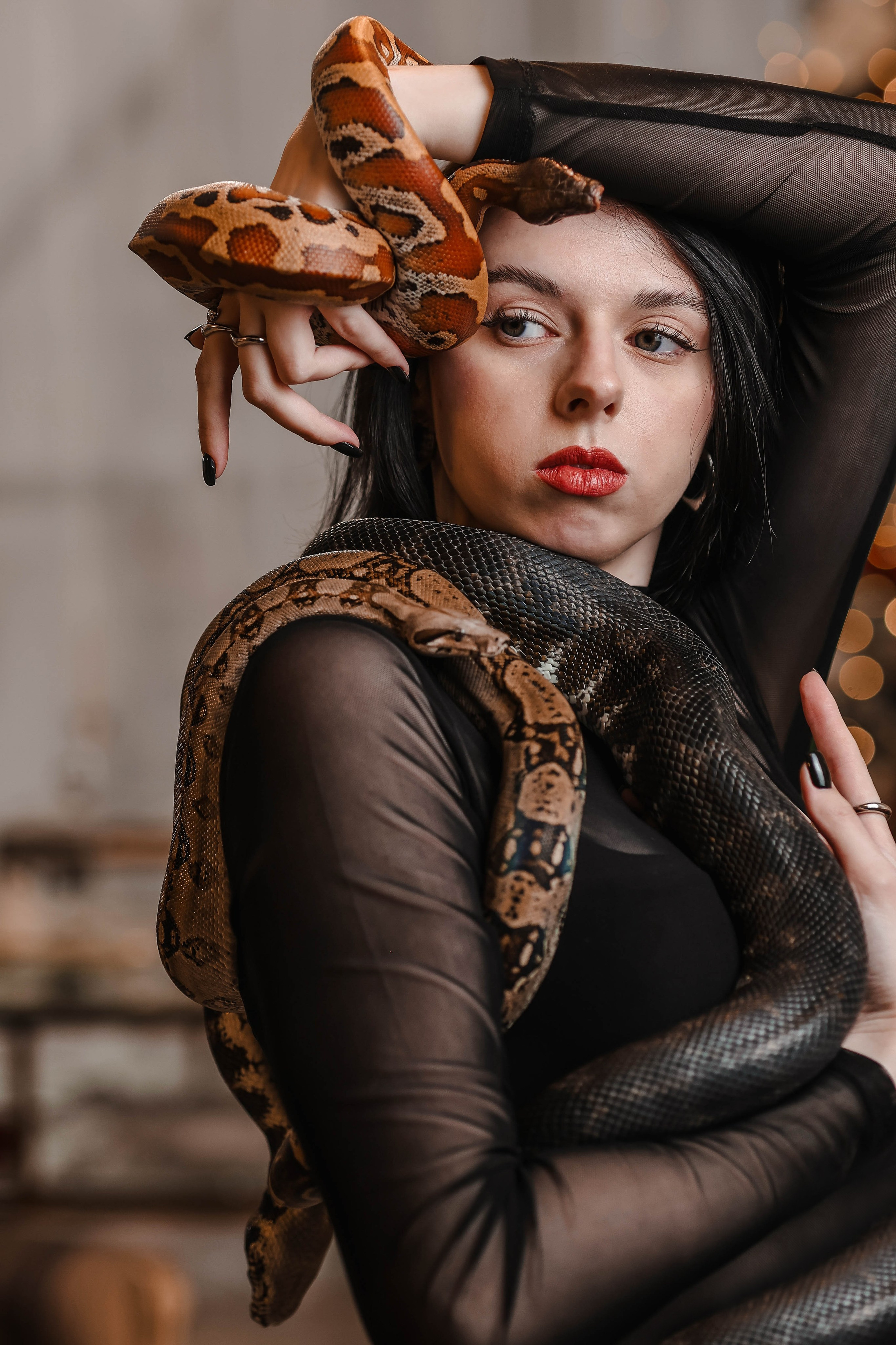 Лера и змеи. Фотограф в Липецке Ирина Козлова