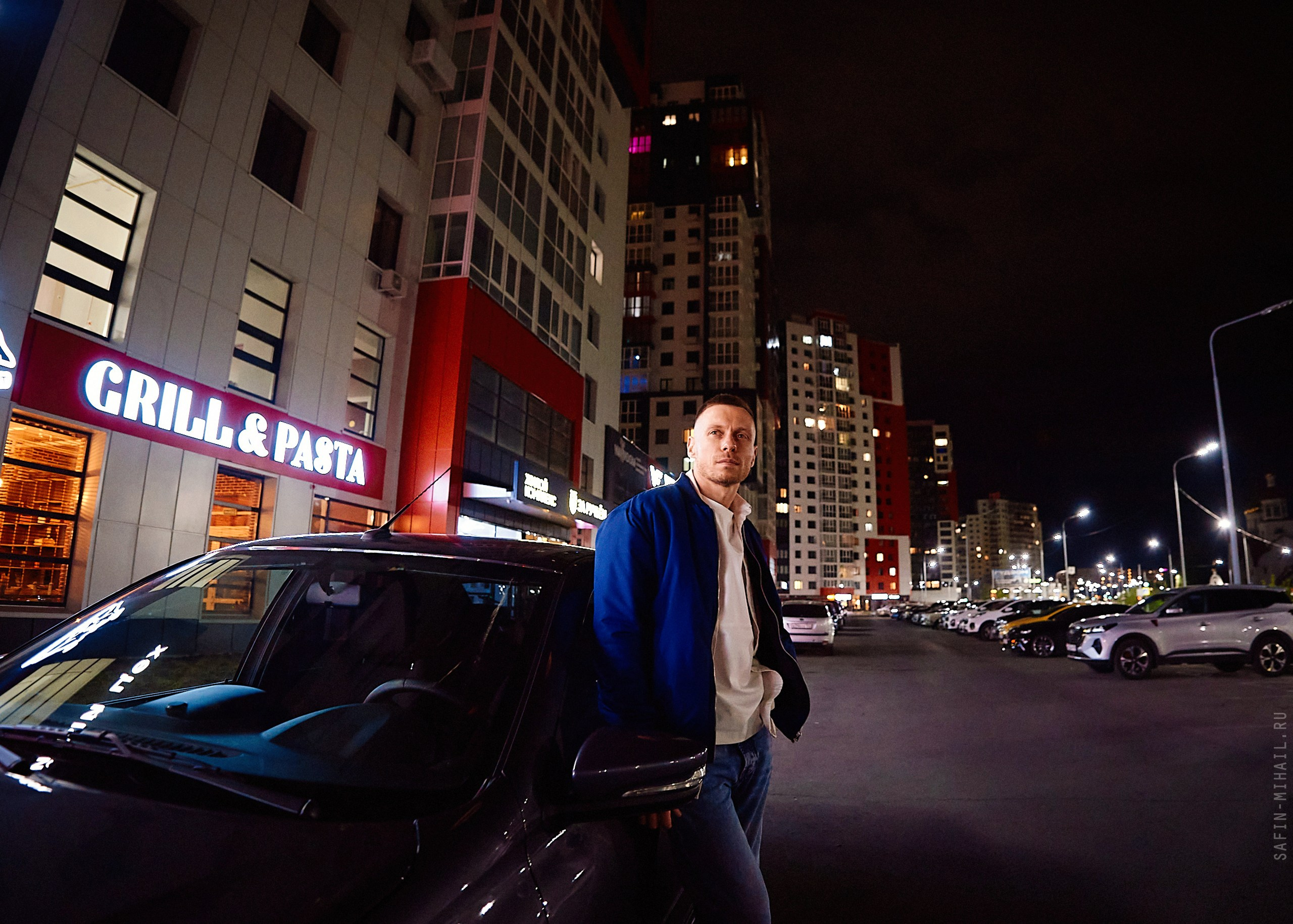 Мужская фотосессия, ночной Сургут