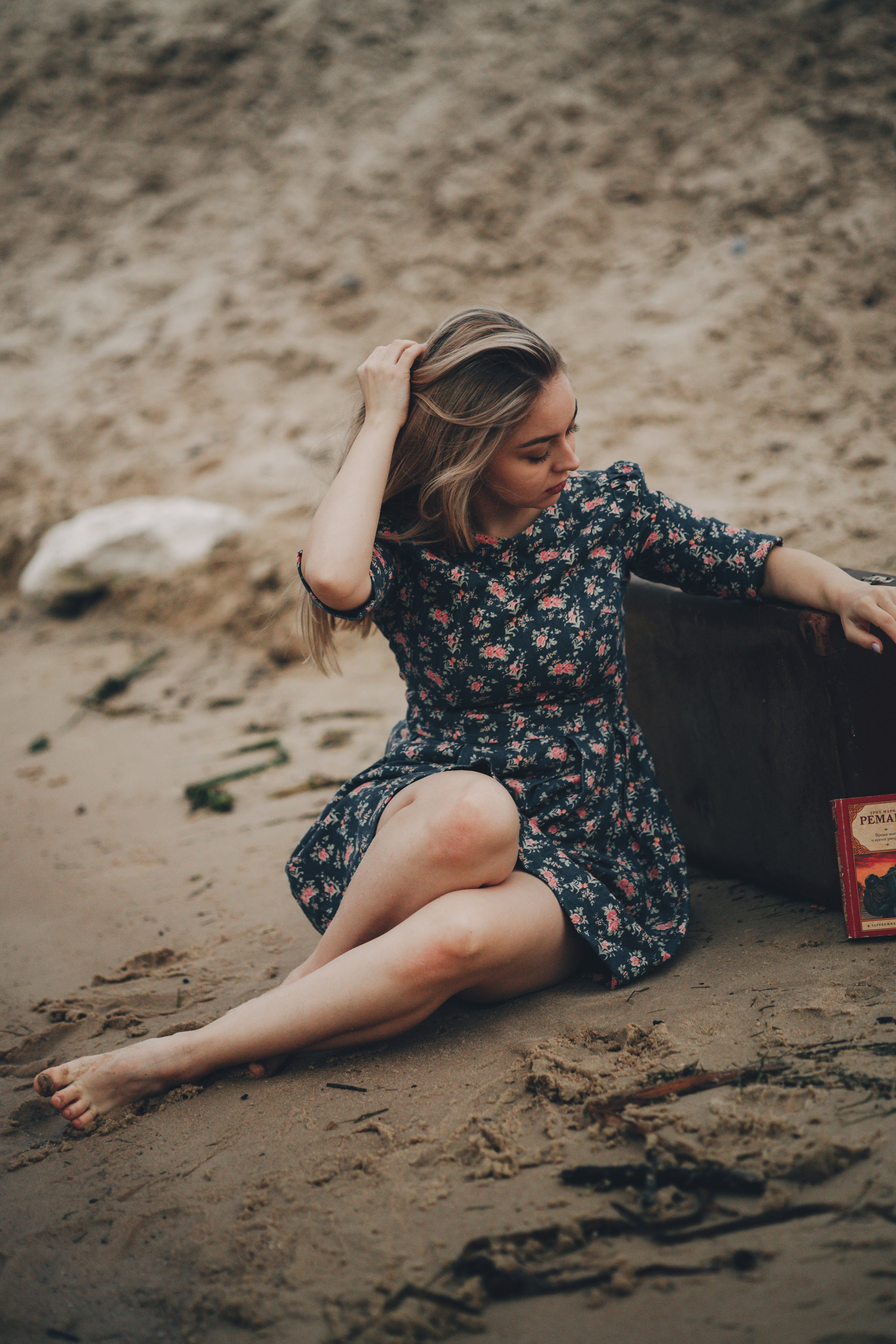 Фотосъемка Екатерины на берегу пляжа. Выпускные альбомы в Серпухове