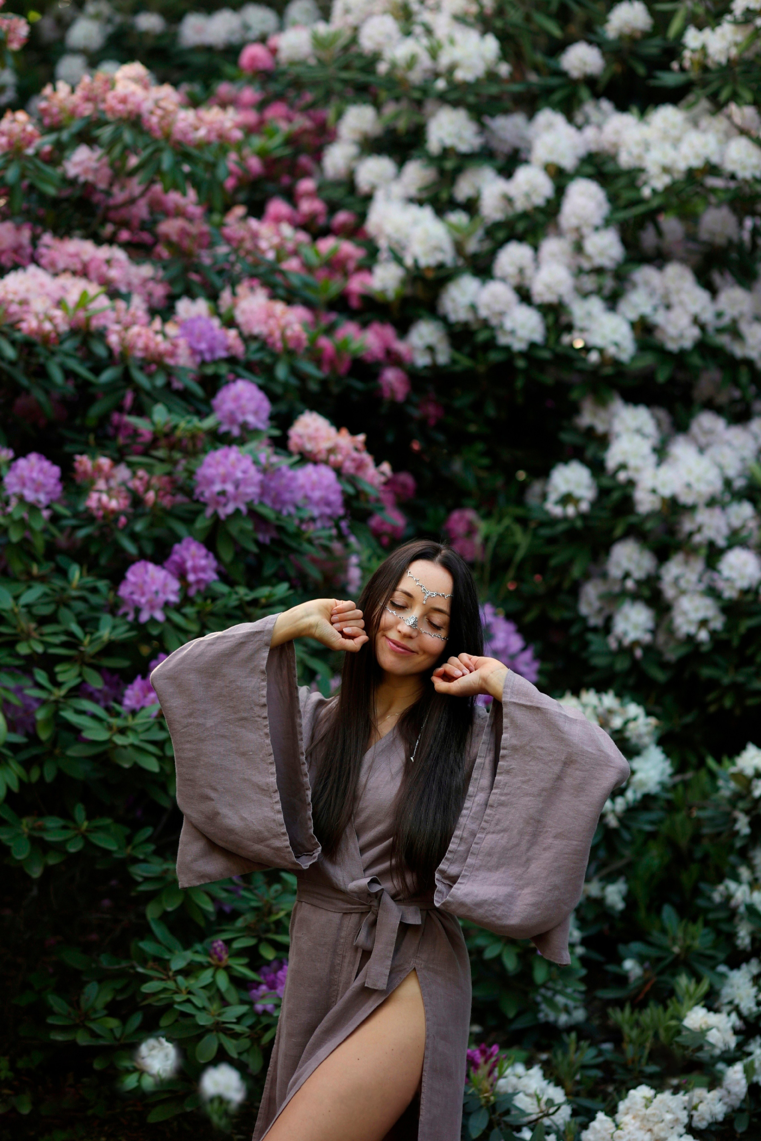 Цветение. Йога. Аптекарский огород. Портретный фотограф Москва