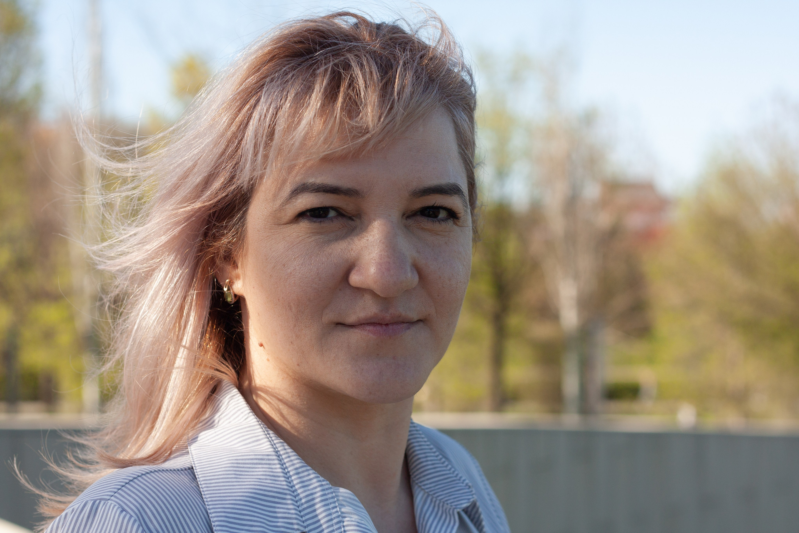 В парке. Фотограф