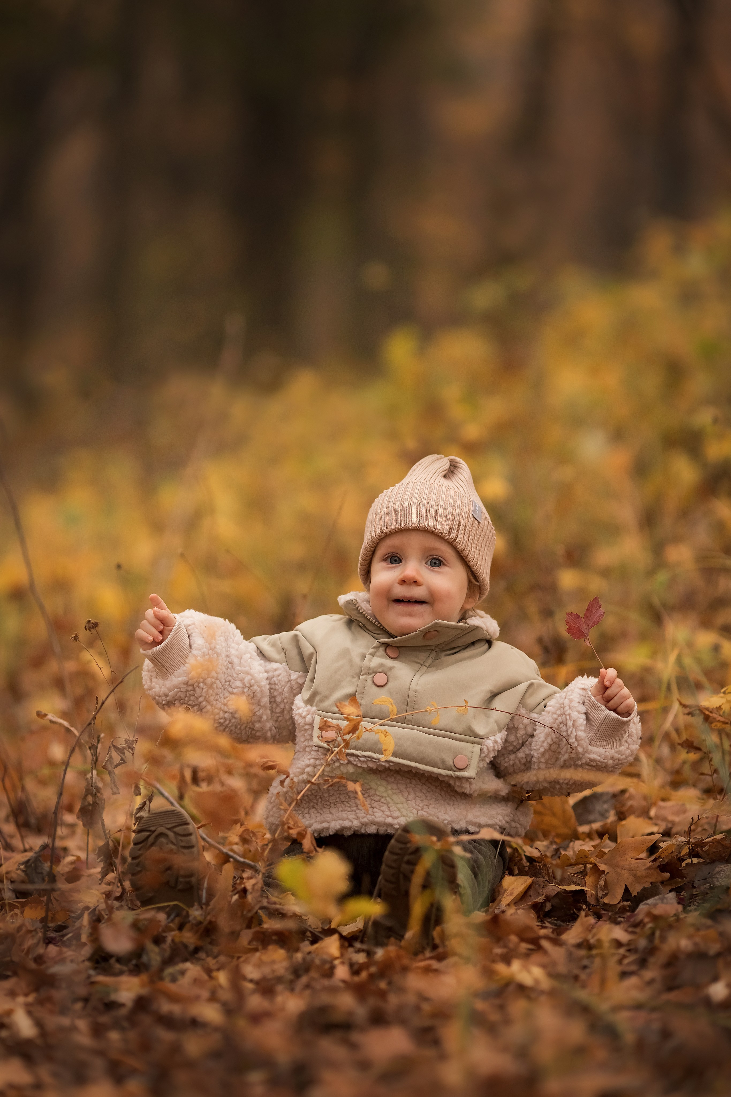 Осень в лесу. Семейный и детский фотограф в Саратове Полина Коткина