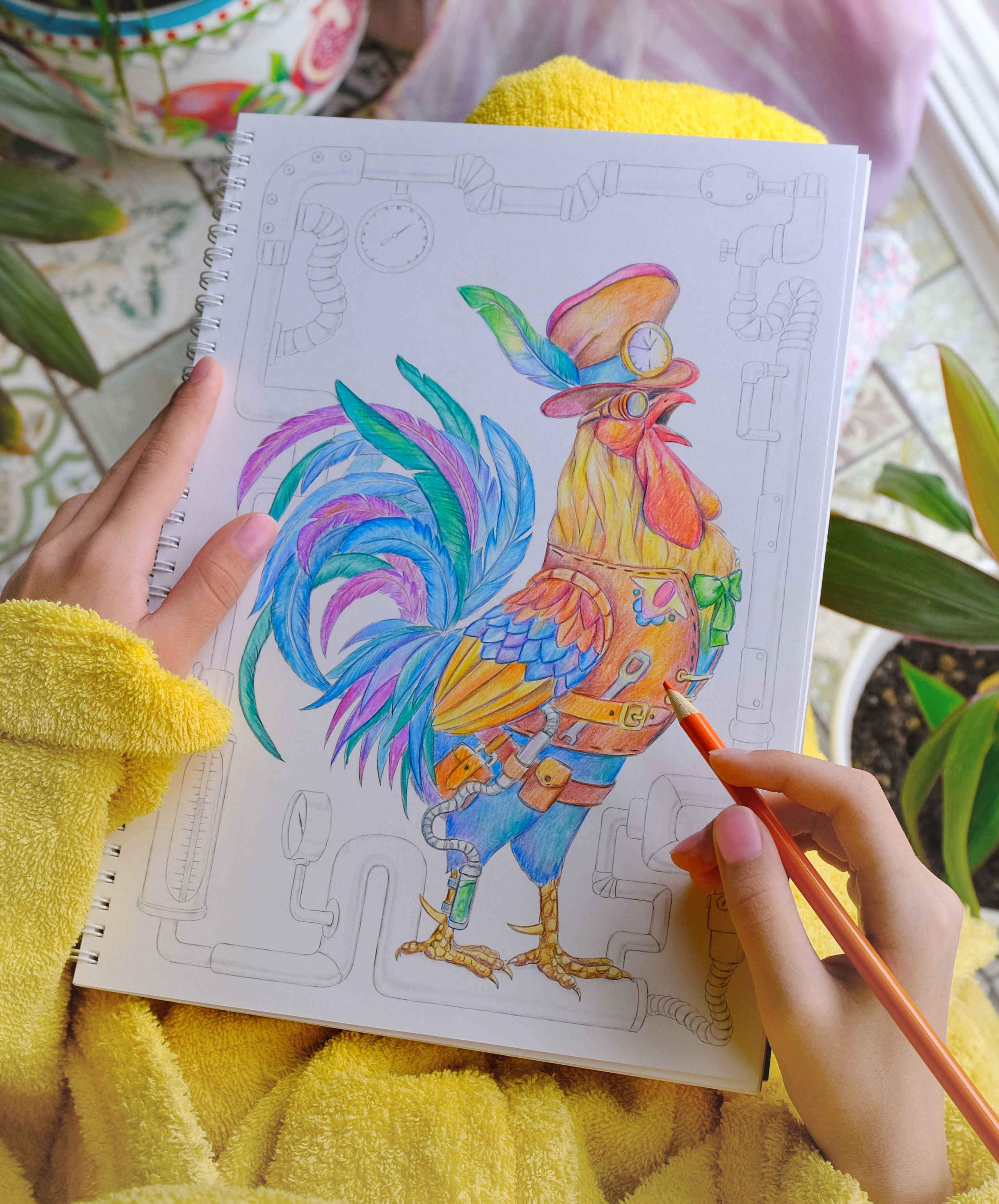 Steampunk. Раскраски Алёны Лазаревой