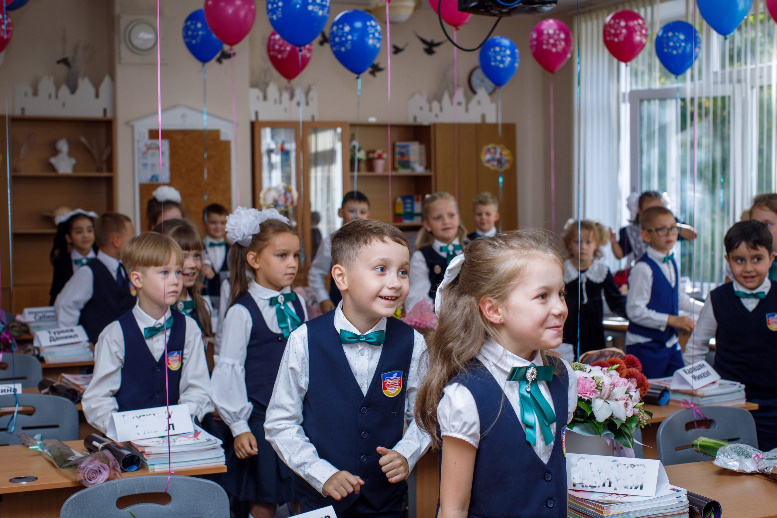 1 сентября / 1 класс / Гимназия № 1558 / г. Москва. Детский и семейный фотограф Мария Киселёва. Москва