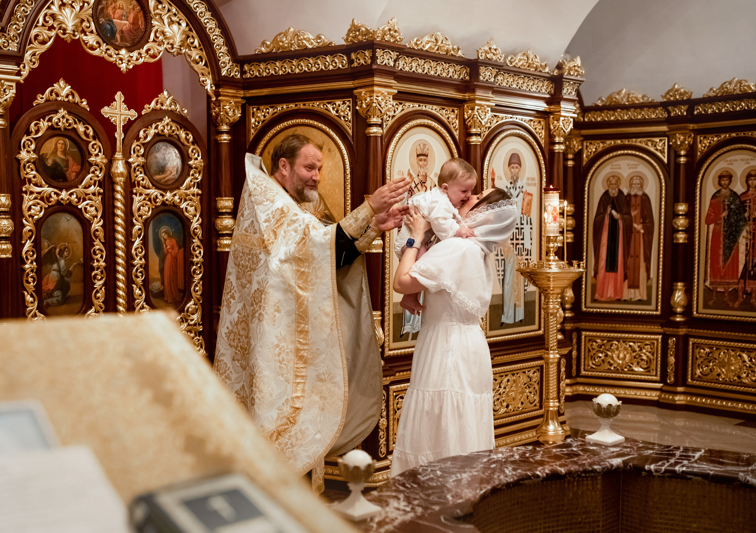 Крещение. Детский и семейный фотограф Татьяна Рыбалко. Фотосессии у вас дома